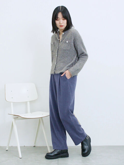 Samansa Mos2 blue「エンジニアブーツ」|ショートブーツ|