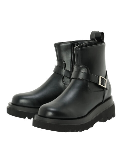 Samansa Mos2 blue「エンジニアブーツ」|ショートブーツ|