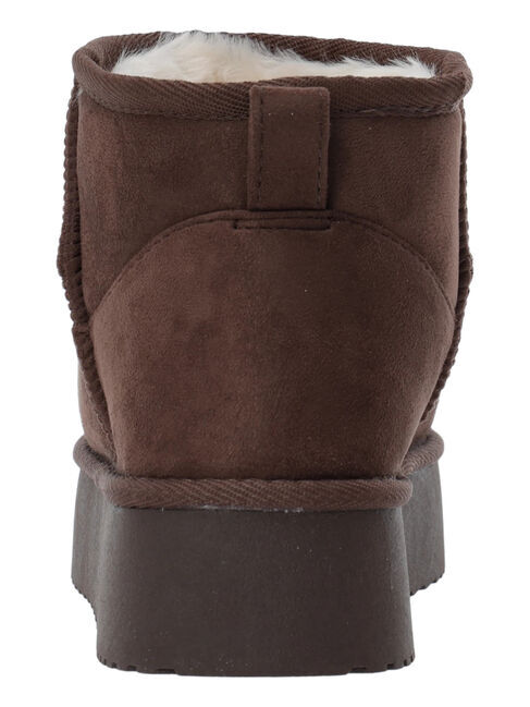 Samansa Mos2 blue「厚底ボアブーツ」|ショートブーツ|