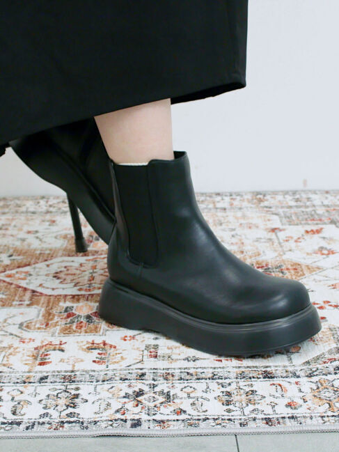 Samansa Mos2 blue「サイドゴアブーツ」|ショートブーツ|