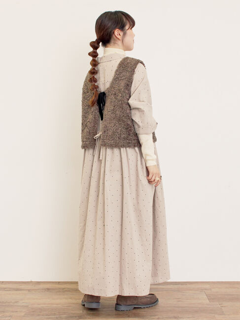 Samansa Mos2「【S/Mサイズ】ドルマンスリーブギャザーワンピース」|ワンピース|