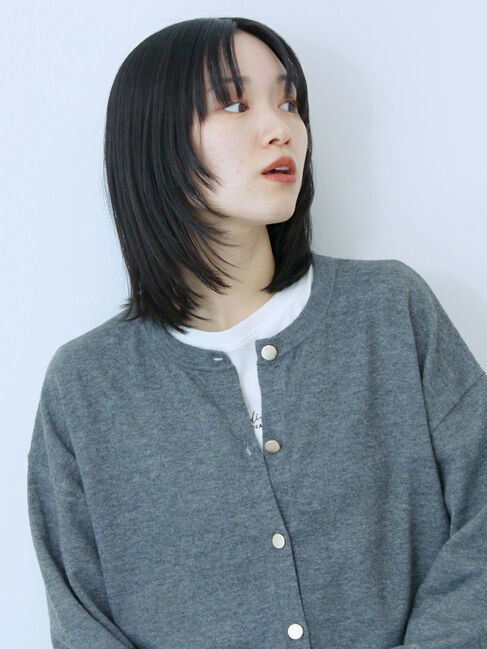 Samansa Mos2 blue「ペプラムチュールニットカーディガン」|カーディガン|