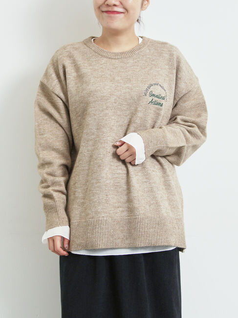 SM2「ロゴ刺繍ニットプルオーバー」|ニット・セーター|