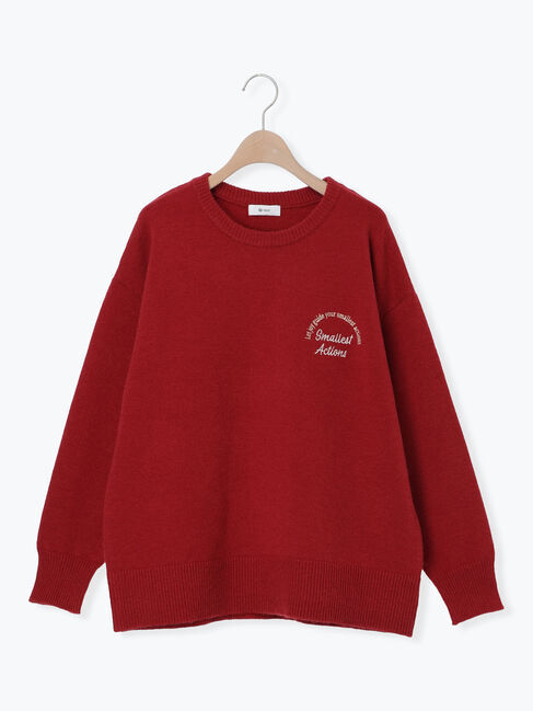 SM2「ロゴ刺繍ニットプルオーバー」|ニット・セーター|