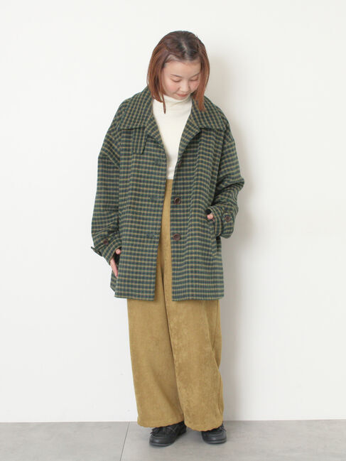 Samansa Mos2「【M/Lサイズ】裾絞りタックパンツ」|その他|