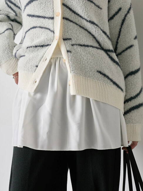 Samansa Mos2 blue「ペプラムプルオーバー」|Tシャツ・カットソー|