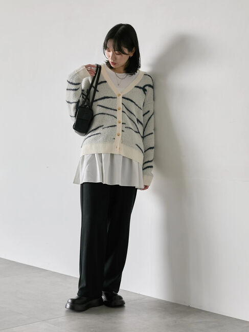 Samansa Mos2 blue「ペプラムプルオーバー」|Tシャツ・カットソー|