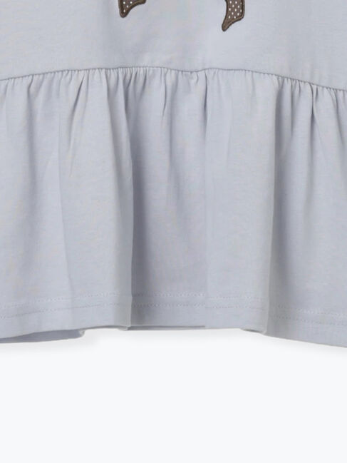 Samansa Mos2 Lagom「リボンアップリケロンT」|Tシャツ・カットソー|