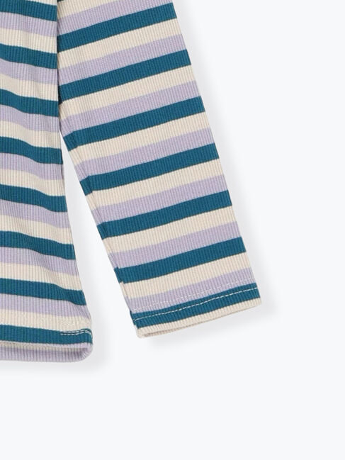 Samansa Mos2 Lagom「テレコボーダータートルネックカットソー」|Tシャツ・カットソー|