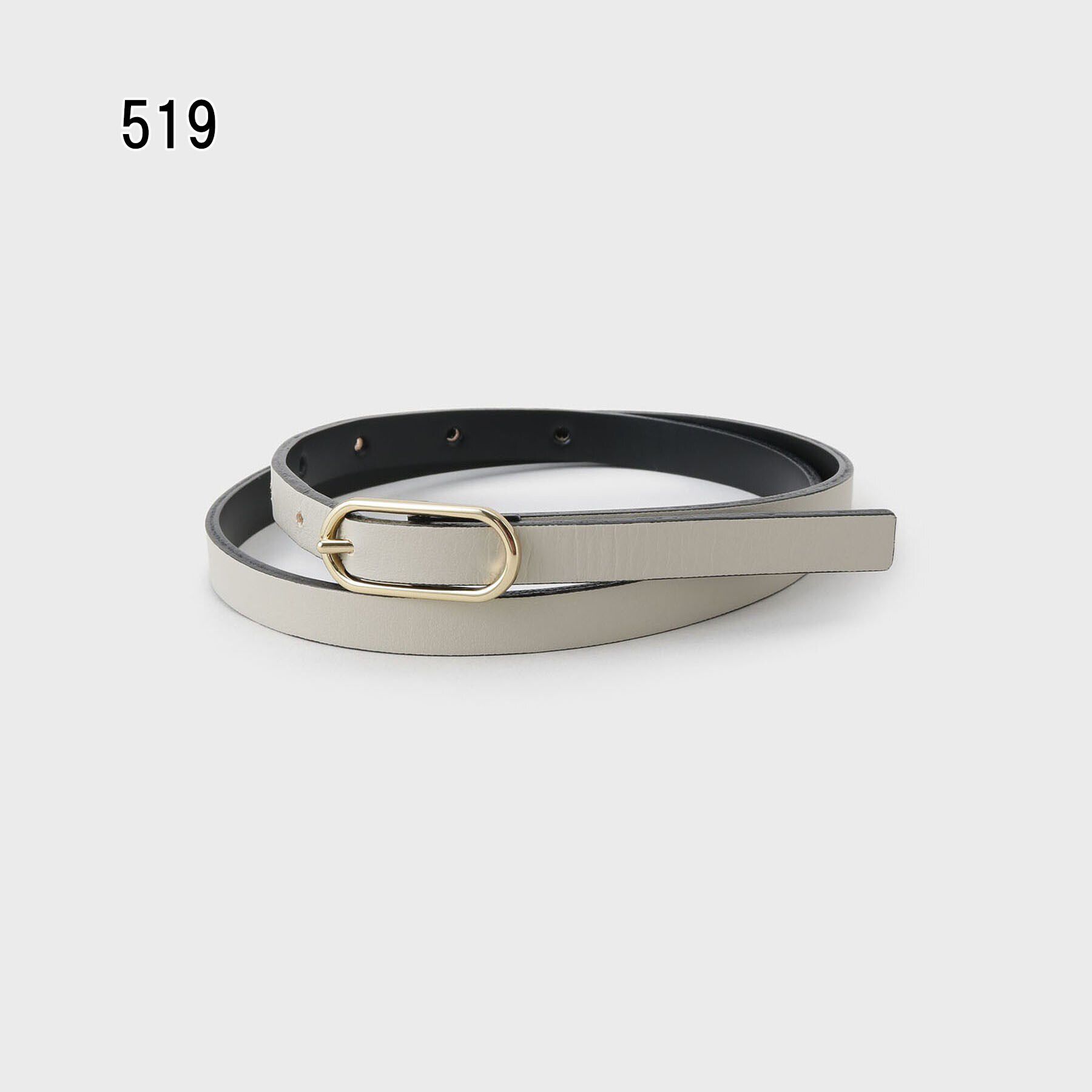 UNTITLED「【本革/Sサイズ/リバーシブル】オーバルベルト」|ベルト|
