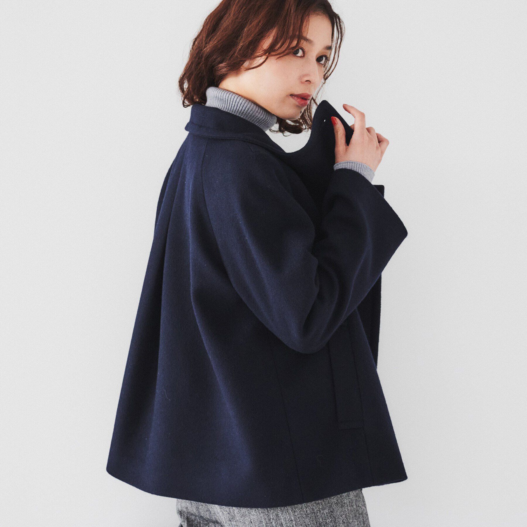 UNTITLED「【日本製】2WAYウールショートコート」|その他|