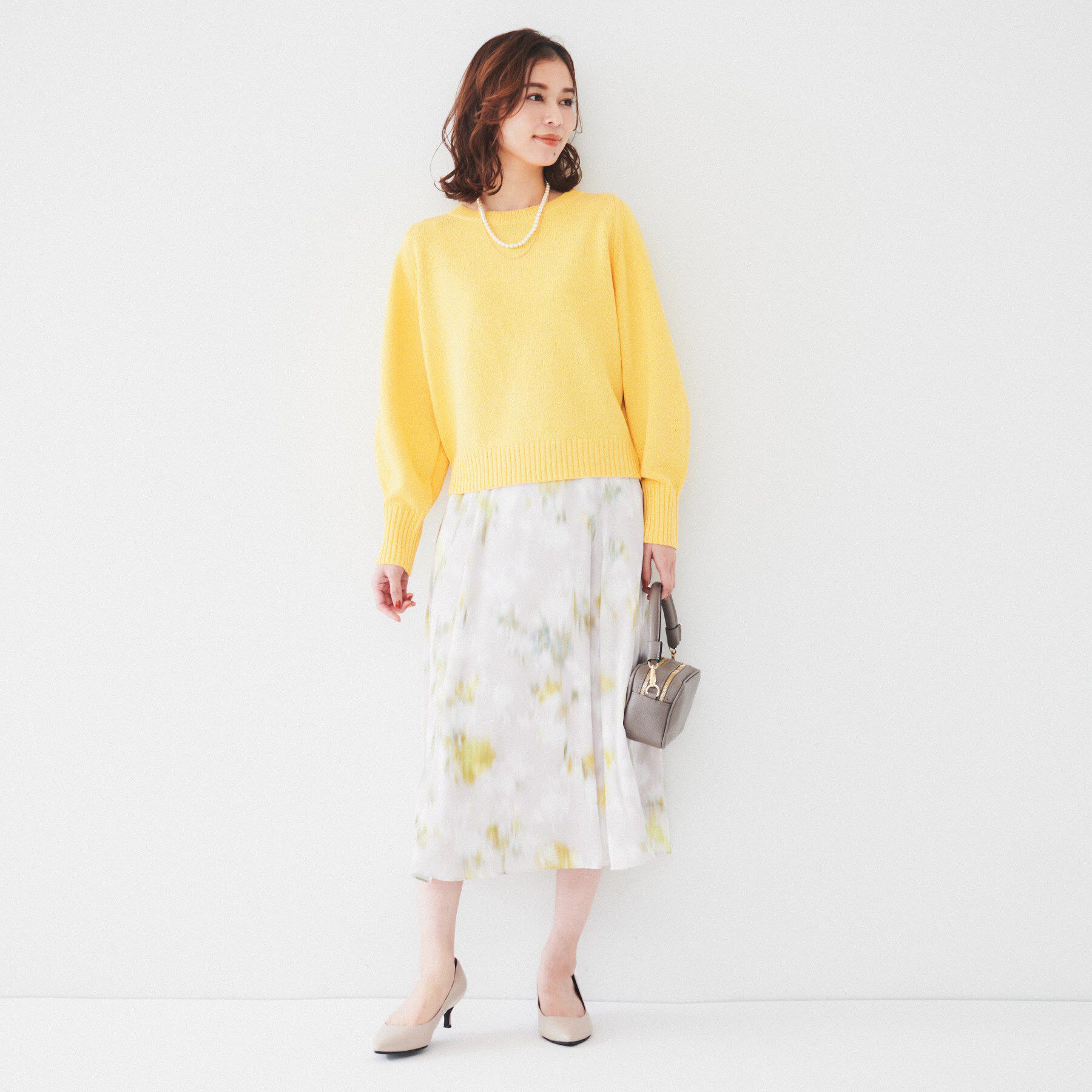 UNTITLED「【アンサンブル可能/ラメ調】シャイニーセミラグランプルオーバーニット」|ニット・セーター|