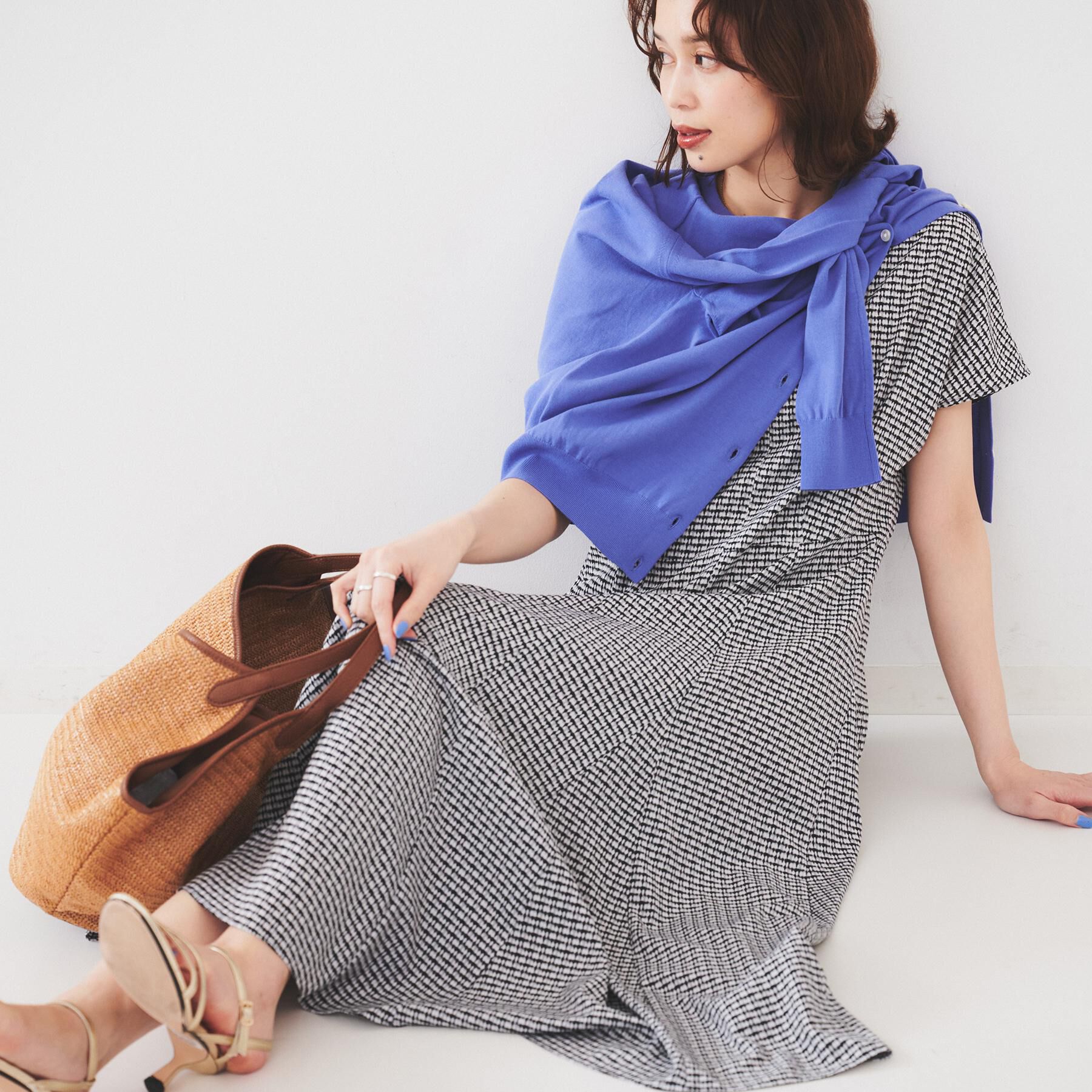 UNTITLED「【きれいめ/洗える/夏ワンピ】ジオメトリック柄ワンピース」|ワンピース|