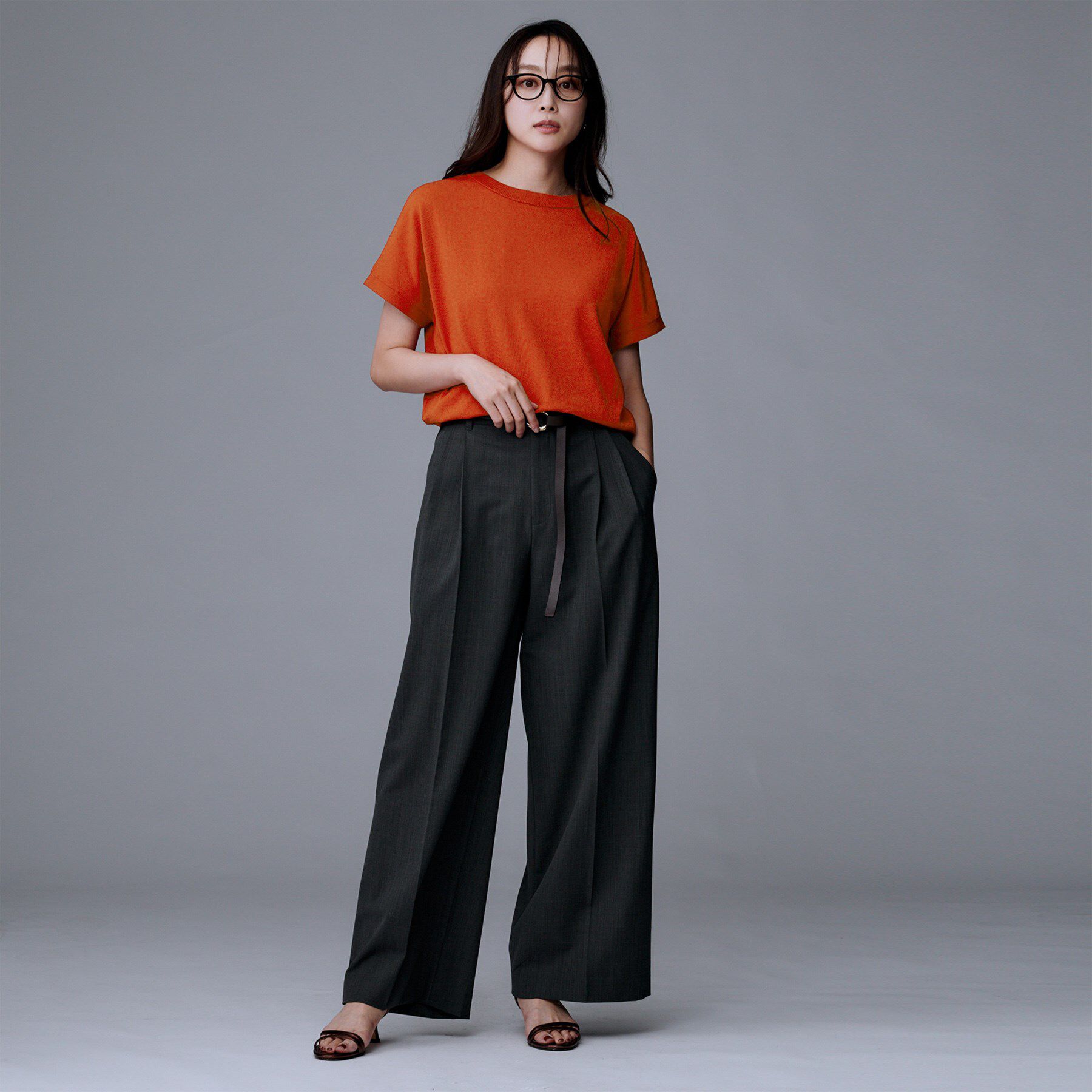 UNTITLED「【洗える/前後2WAY】ネックプルオーバーニット」|ニット・セーター|