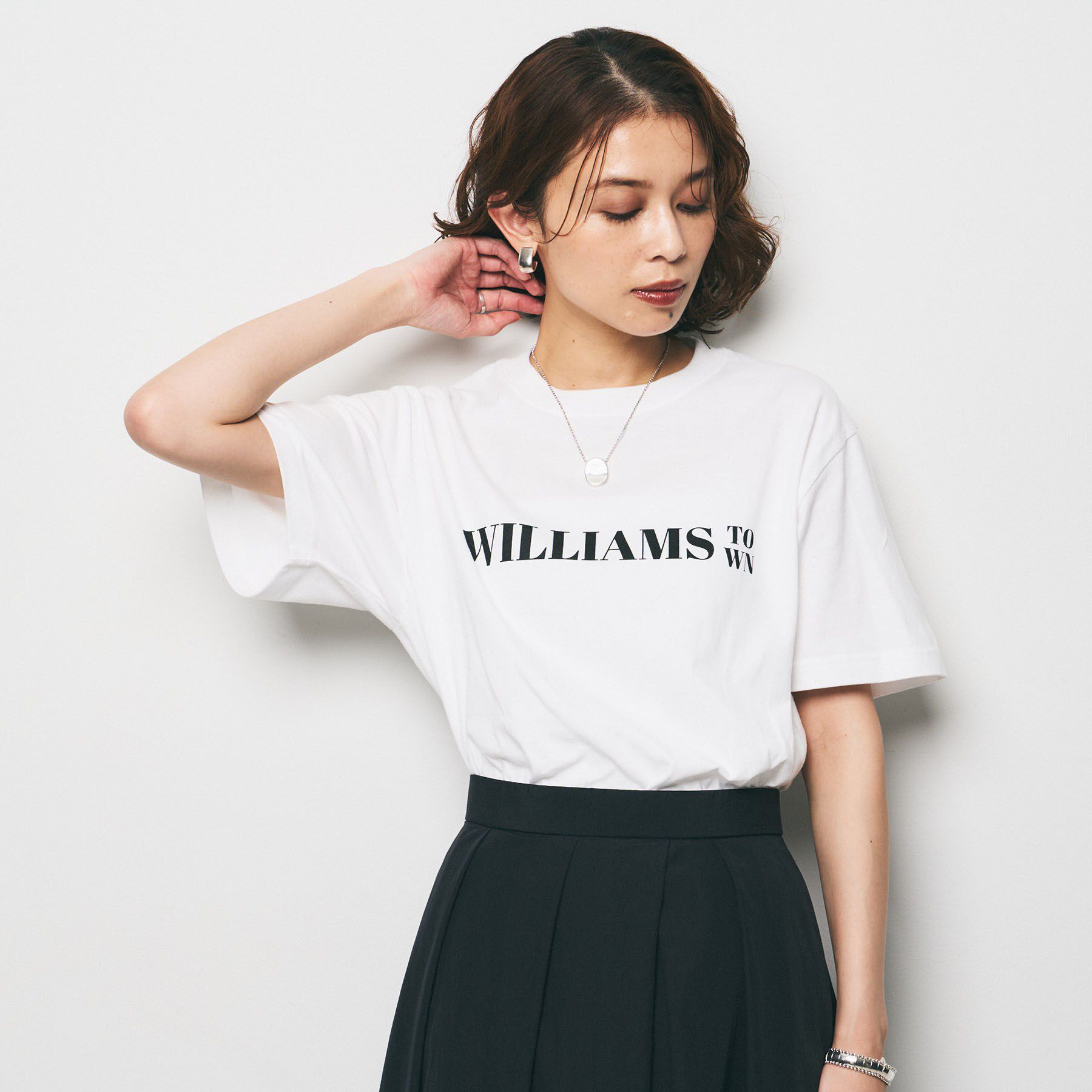 UNTITLED「【Healthy DENIM】Williams TownロゴTシャツ」|Tシャツ・カットソー|ホワイト(001)