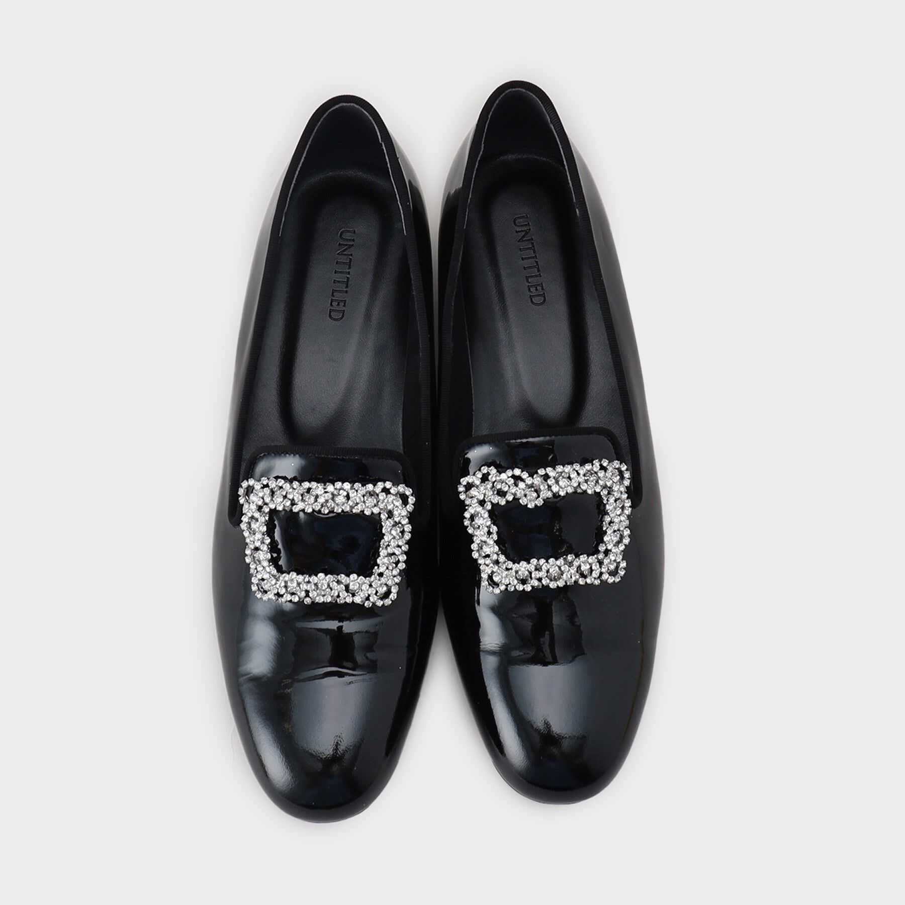 UNTITLED「ビジュー付きオペラシューズ」|パンプス|