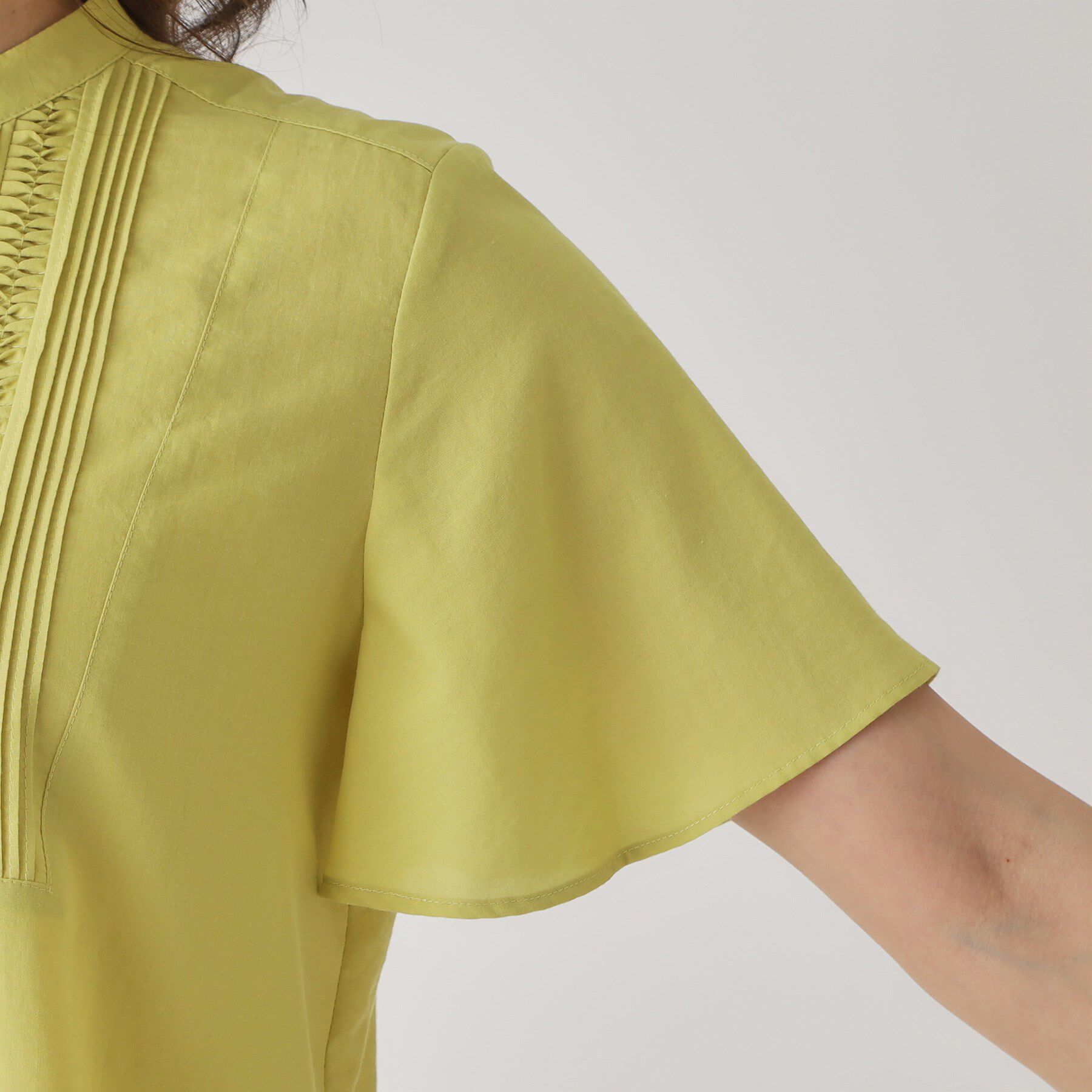 COUP DE CHANCE「【手洗い可】タックデザインブラウス」|シャツ・ブラウス|