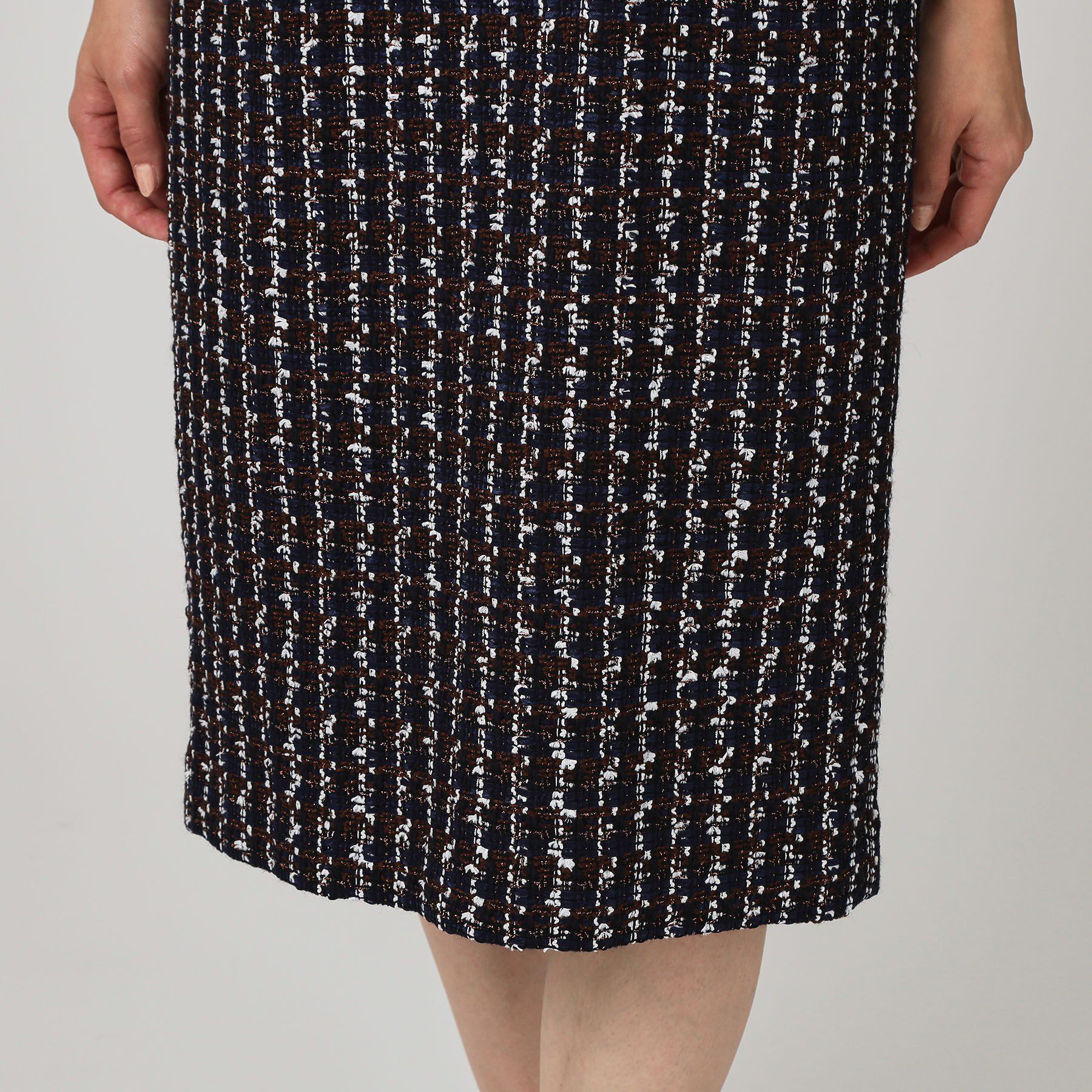 COUP DE CHANCE「【日本製／セットアップ可】ファンシーツィードのワンピース」|ワンピース|