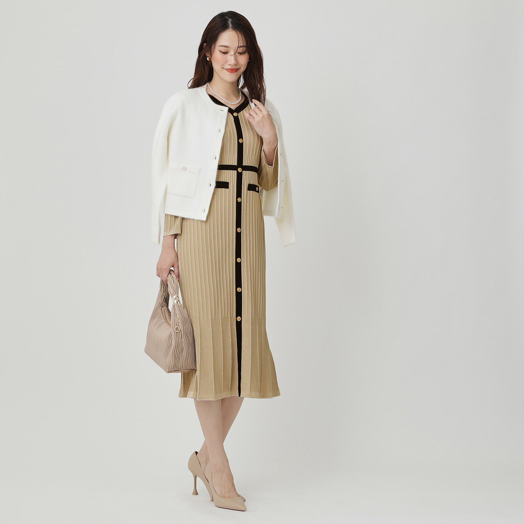 COUP DE CHANCE「【手洗い可／日本製】ニットドレス」|ワンピース|