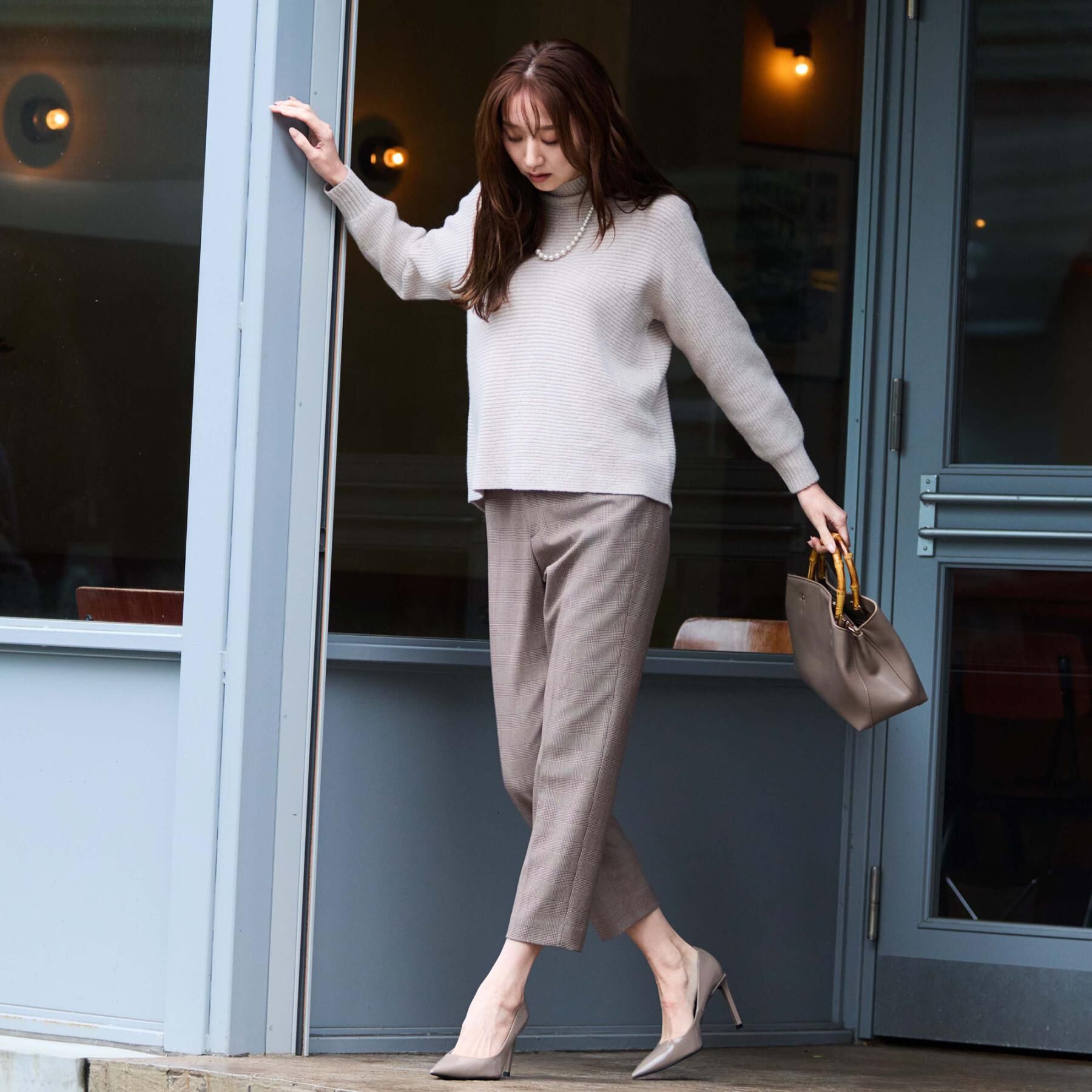 COUP DE CHANCE「【手洗い可／日本製／温かく軽い】ミドルゲージニットトップス」|ニット・セーター|