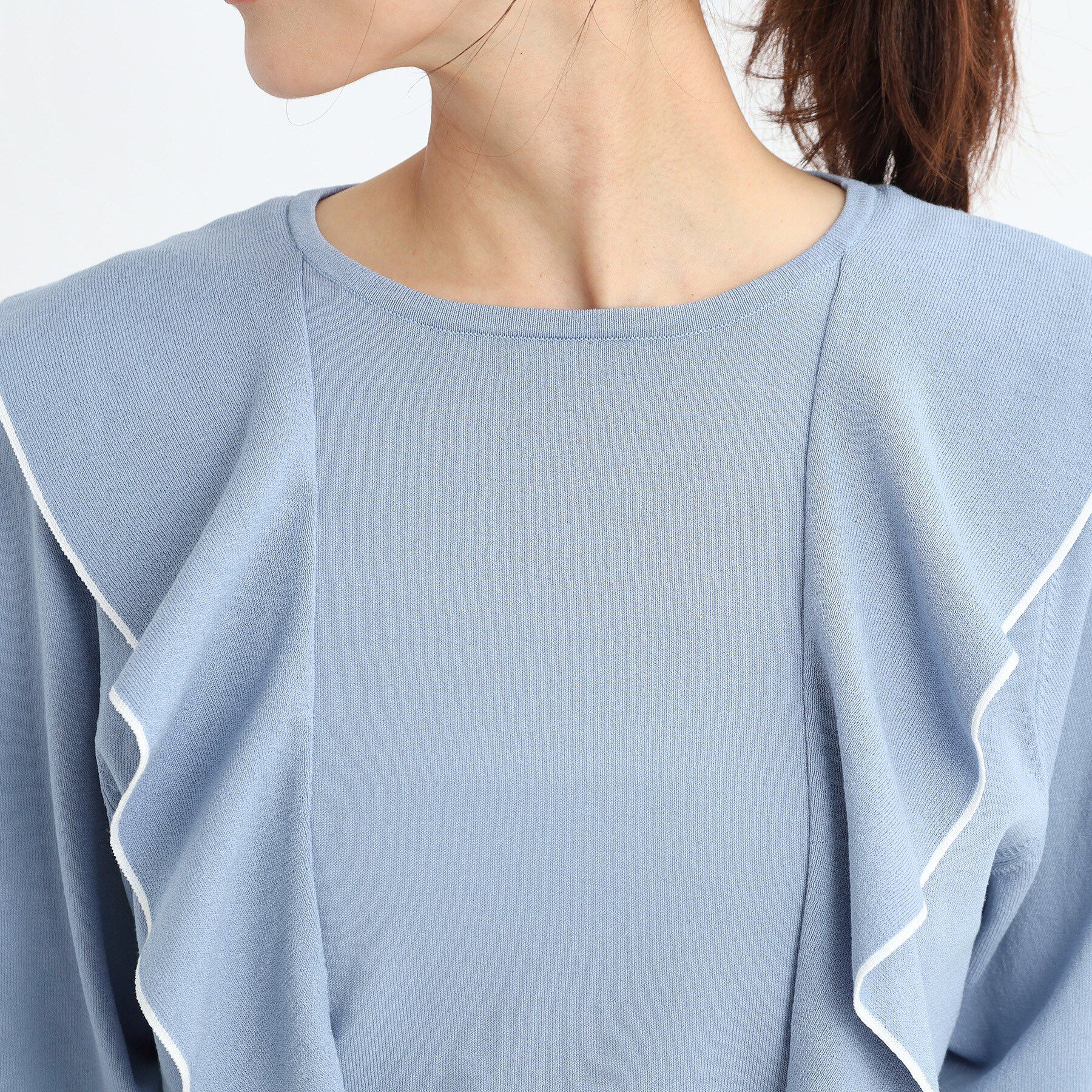 Reflect「ラッフルフリルプルオーバーニット」|ニット・セーター|