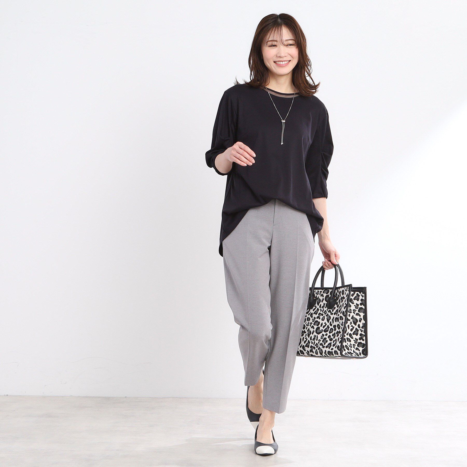 Reflect「【腰周りカバー】すっきり見えAラインカットソー」|Tシャツ・カットソー|