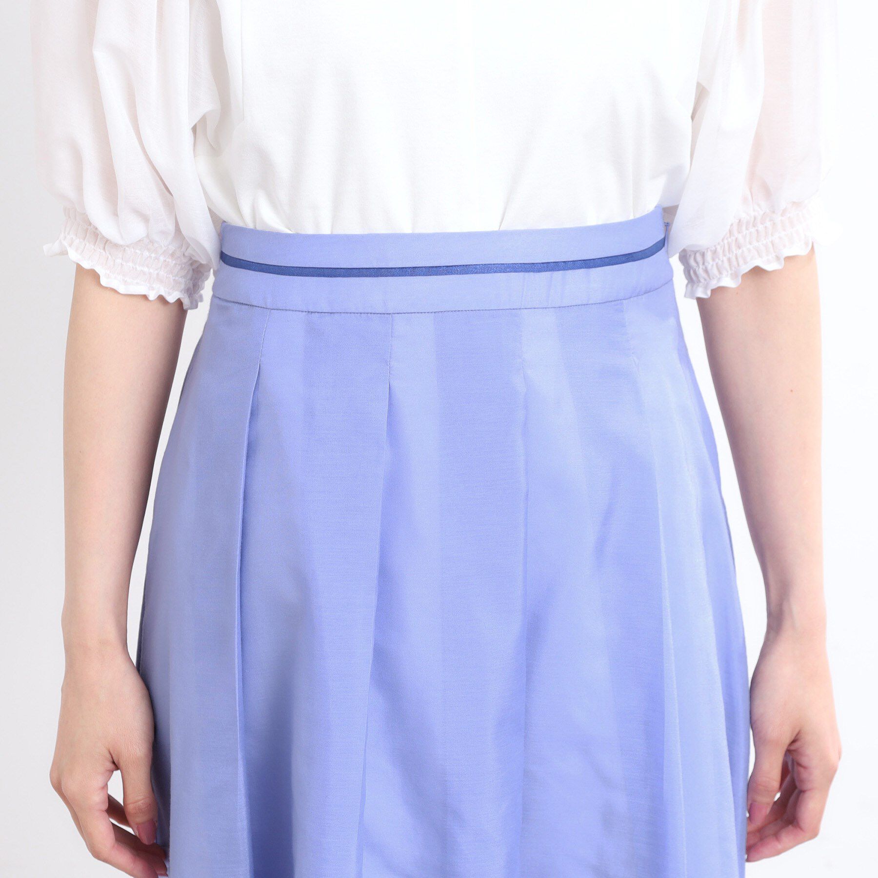 Reflect「【マシンウォッシュ可／セットアップ可】シアーボックスタックプリーツスカート」|スカート|