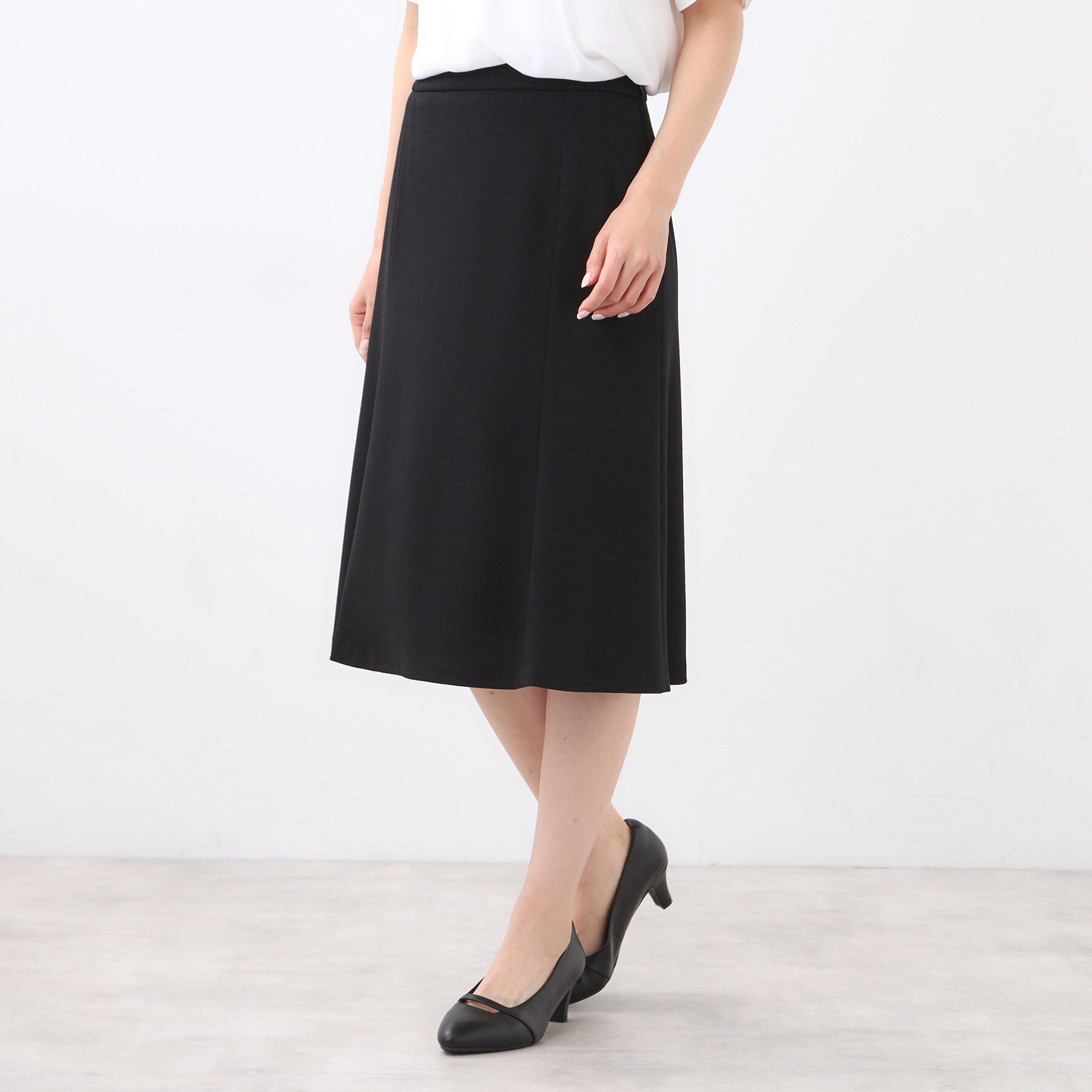 Reflect「【匠シリーズ／すっきり細見え／セットアップ可】ソフトフレアスカート」|スカート|