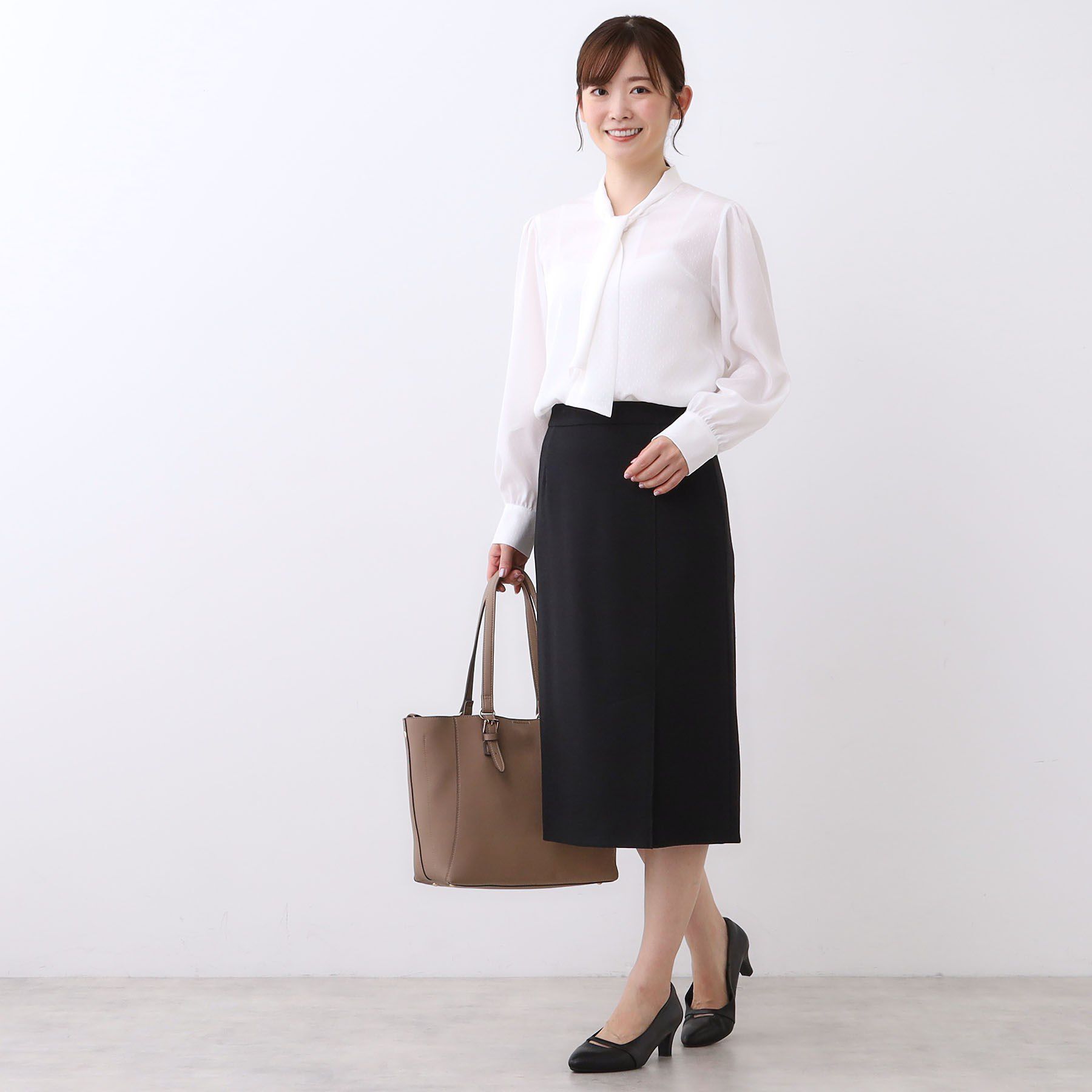 Reflect「【セットアップ可／すっきりシルエット／通勤におすすめ◎】キレイめジャージタイトスカート」|スカート|