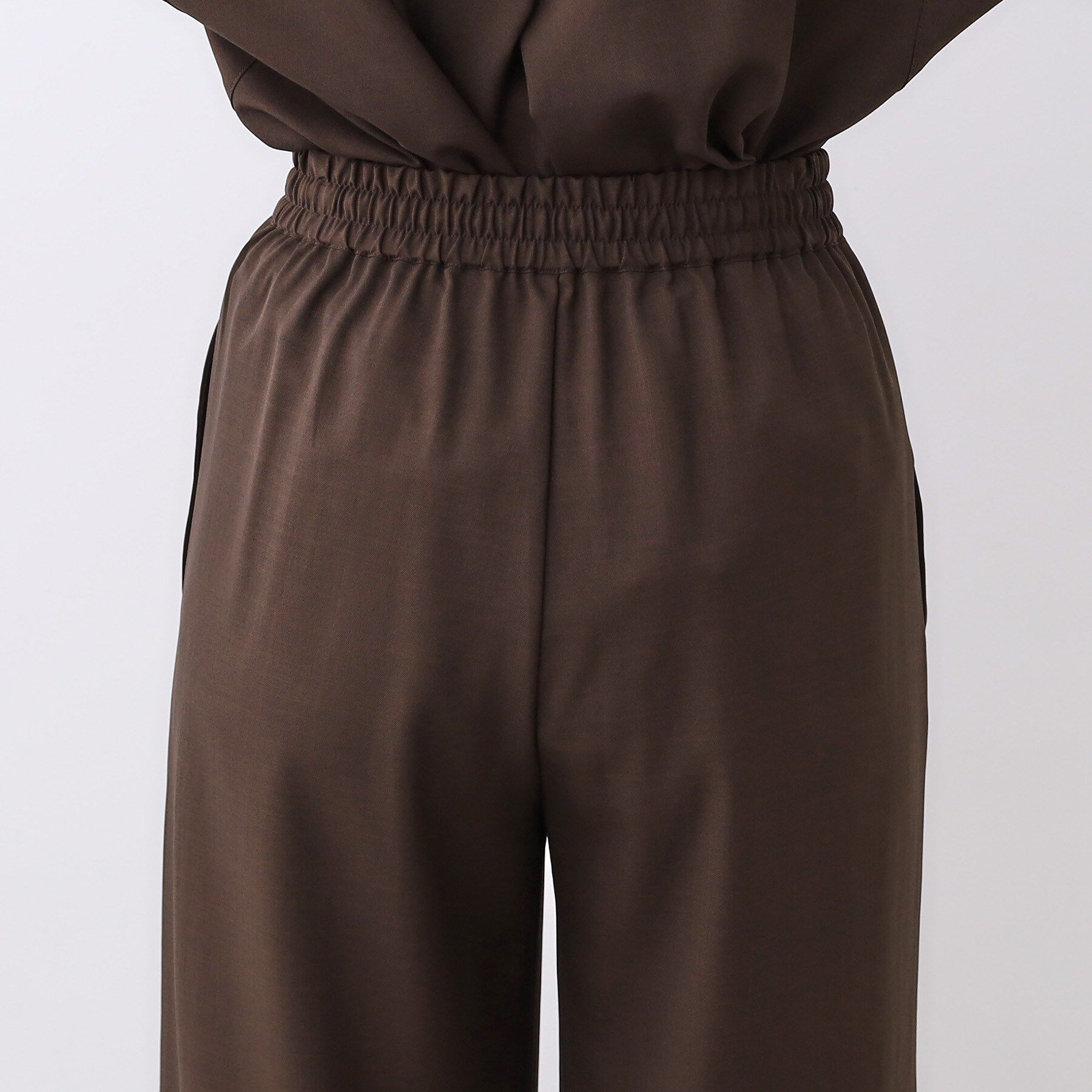 Reflect「【E‐QUALITY／ウエスト総ゴム／セットアップ／単品使いOK◎】ブラウス＋ストレートパンツセット」|スーツ|