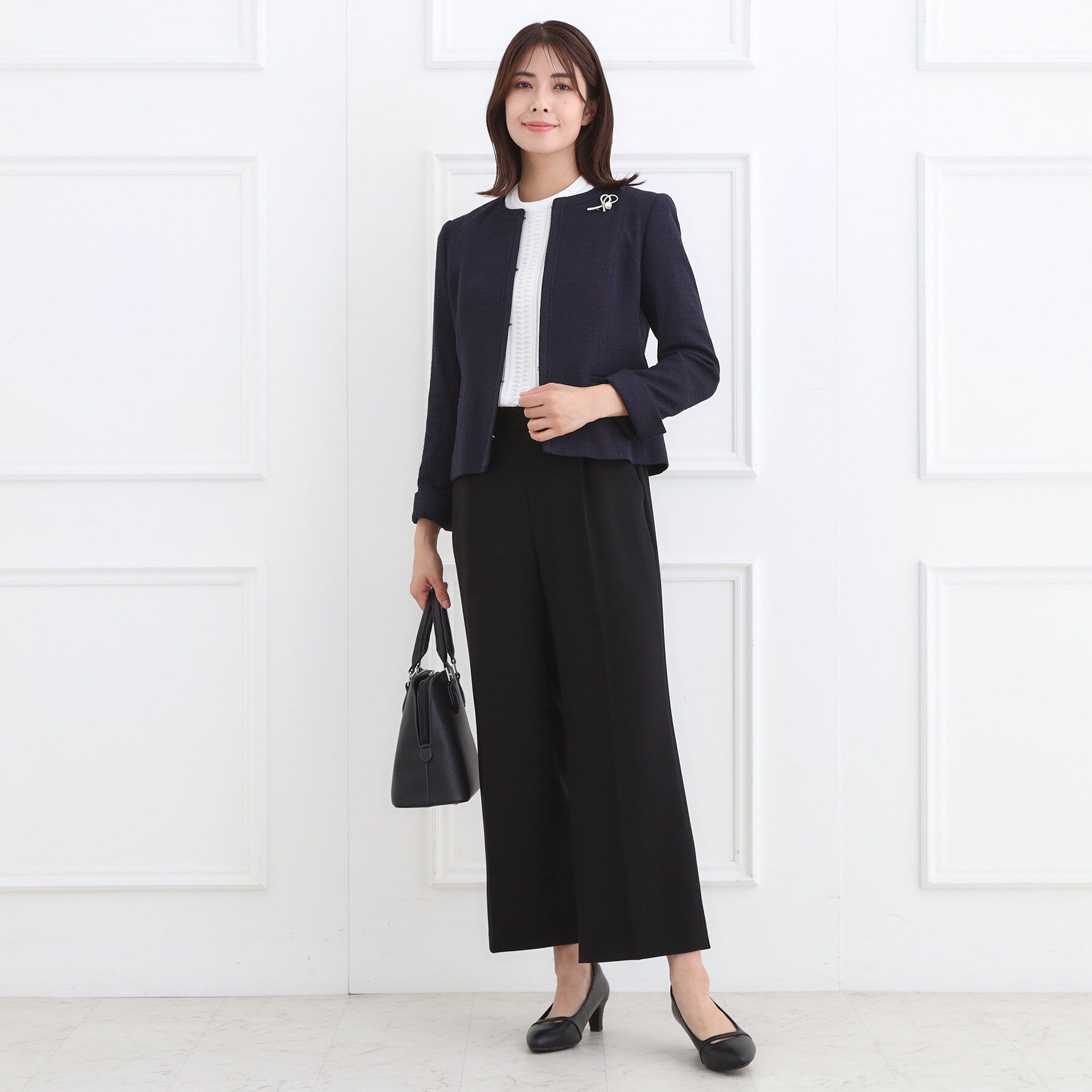 Reflect「【フォーマル／入卒／お仕事に◎】スタンドネックブラウス」|シャツ・ブラウス|