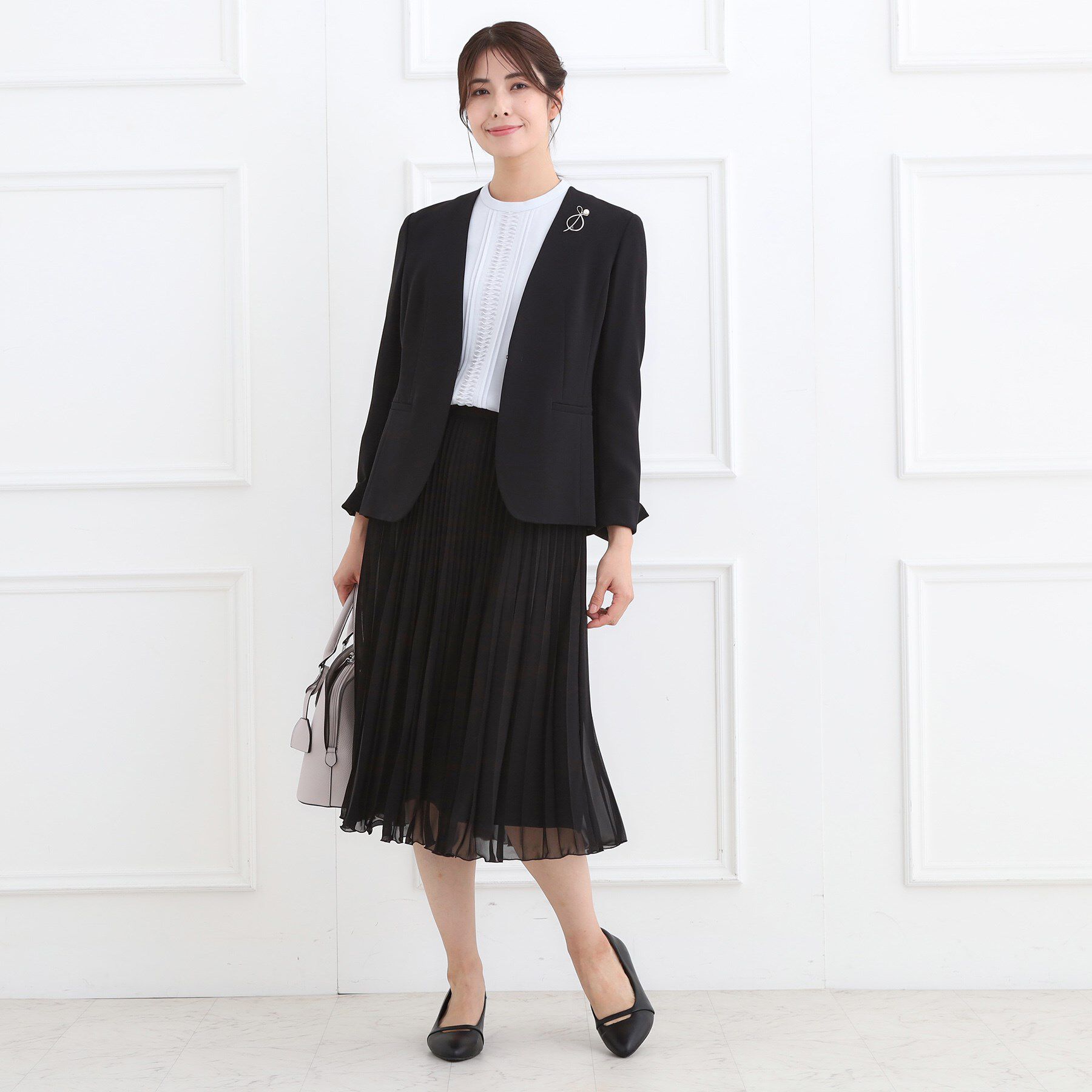 Reflect「【フォーマル／入卒／お仕事に◎】スタンドネックブラウス」|シャツ・ブラウス|