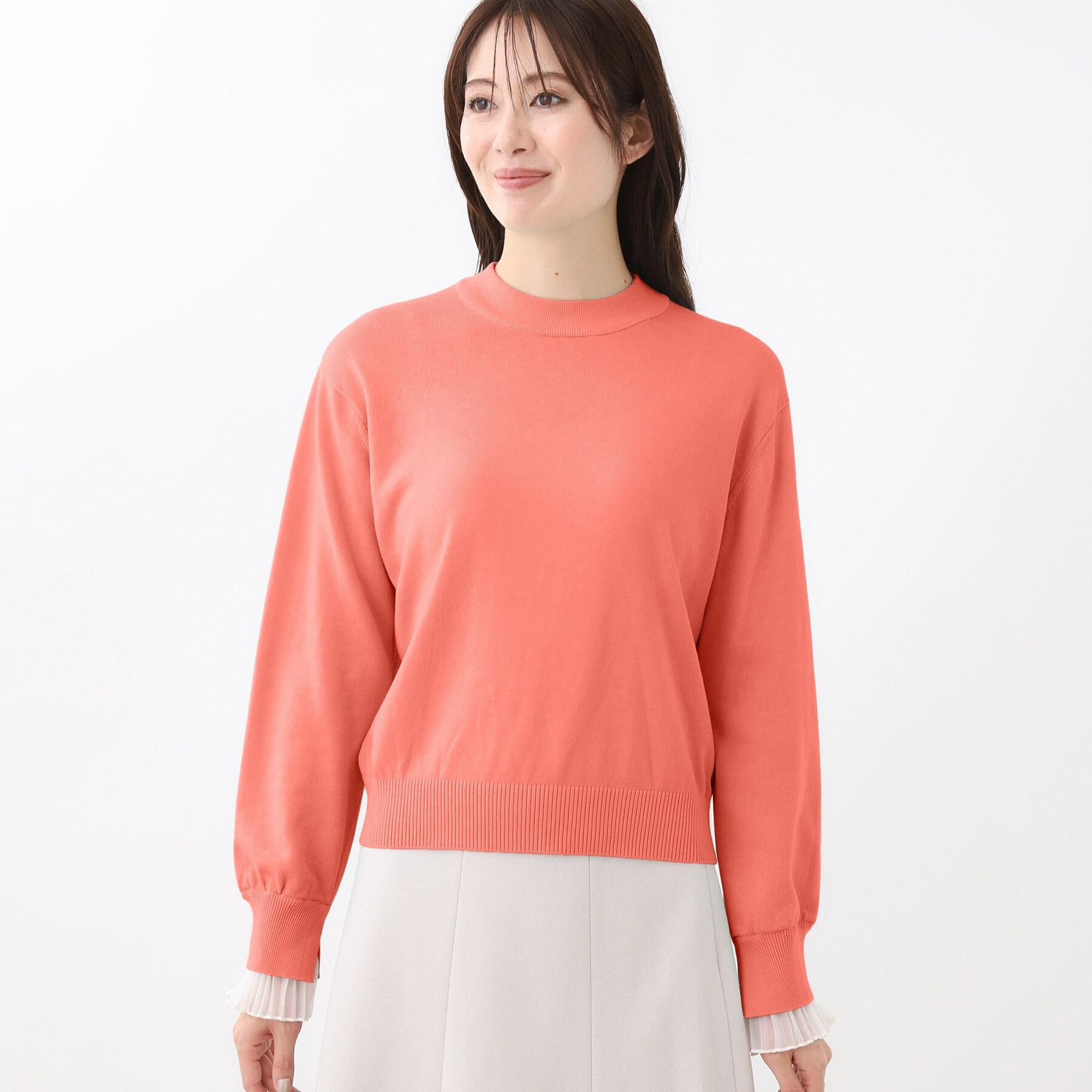 Reflect「【秋映え／重ね着風スタイルに◎】フリルプリーツスリーブニット」|ニット・セーター|