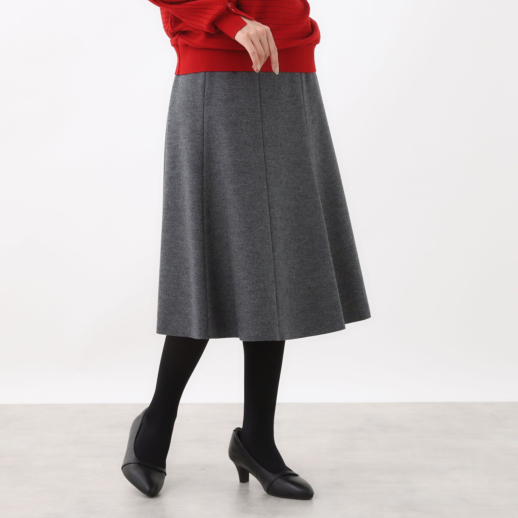 Reflect「【選べる5色◎】フレアフリュイドスカート」|スカート|