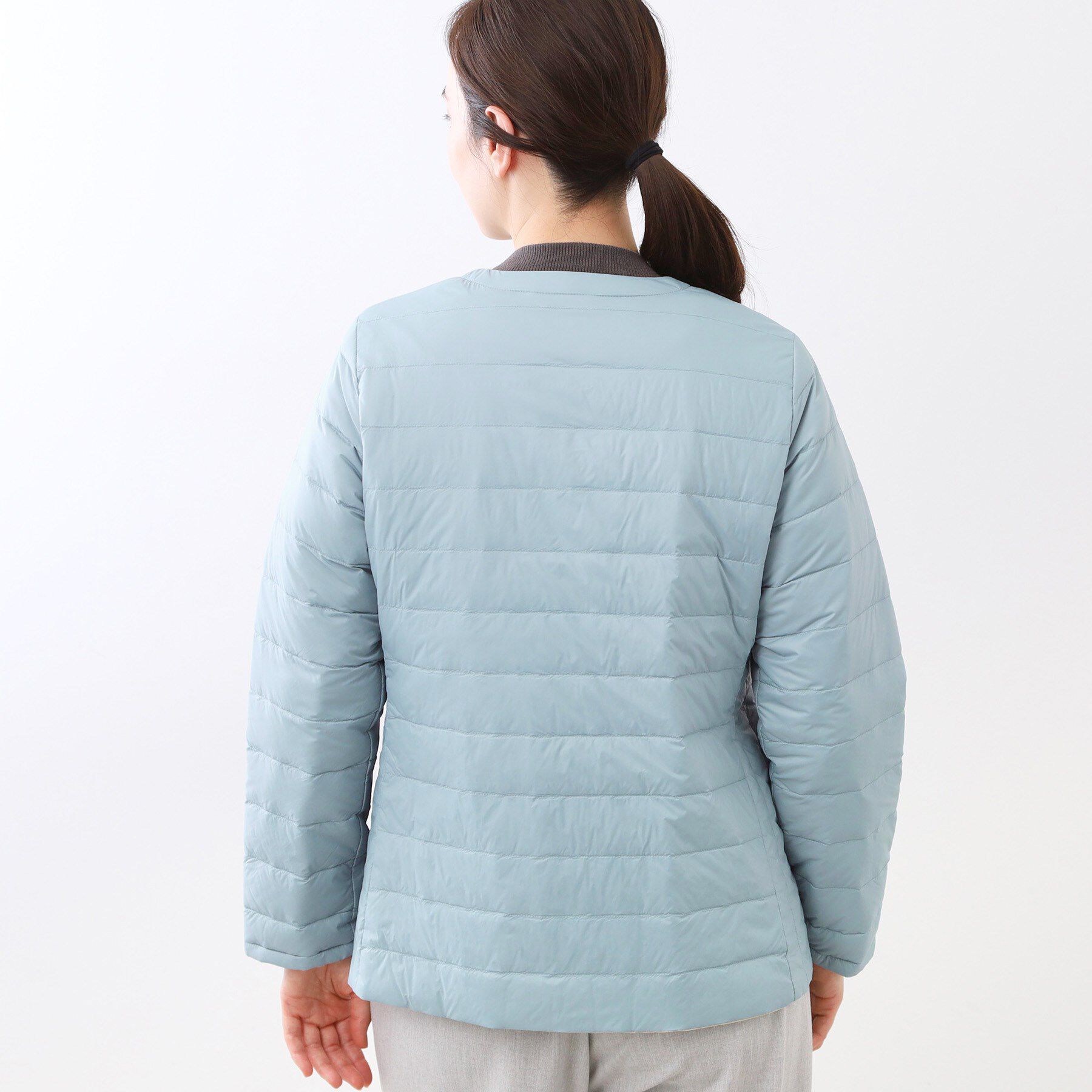 Reflect「【リバーシブルで着られる◎】ダイヤ柄キルトジャケット」|ダウン|