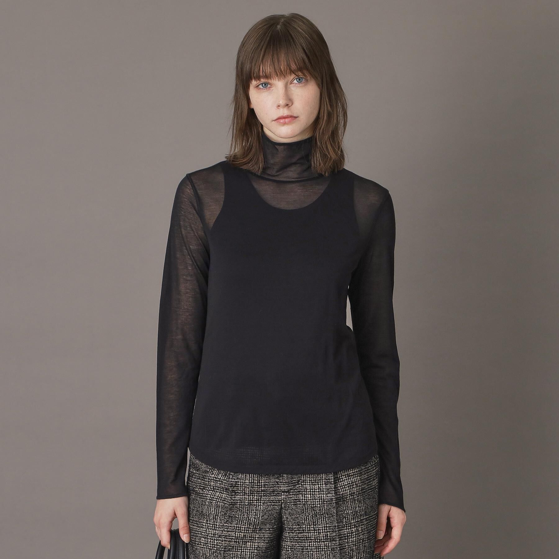 DRESSTERIOR「【シアー素材/otonaMUSE 11月号掲載】シアータートルトップス」|Tシャツ・カットソー|