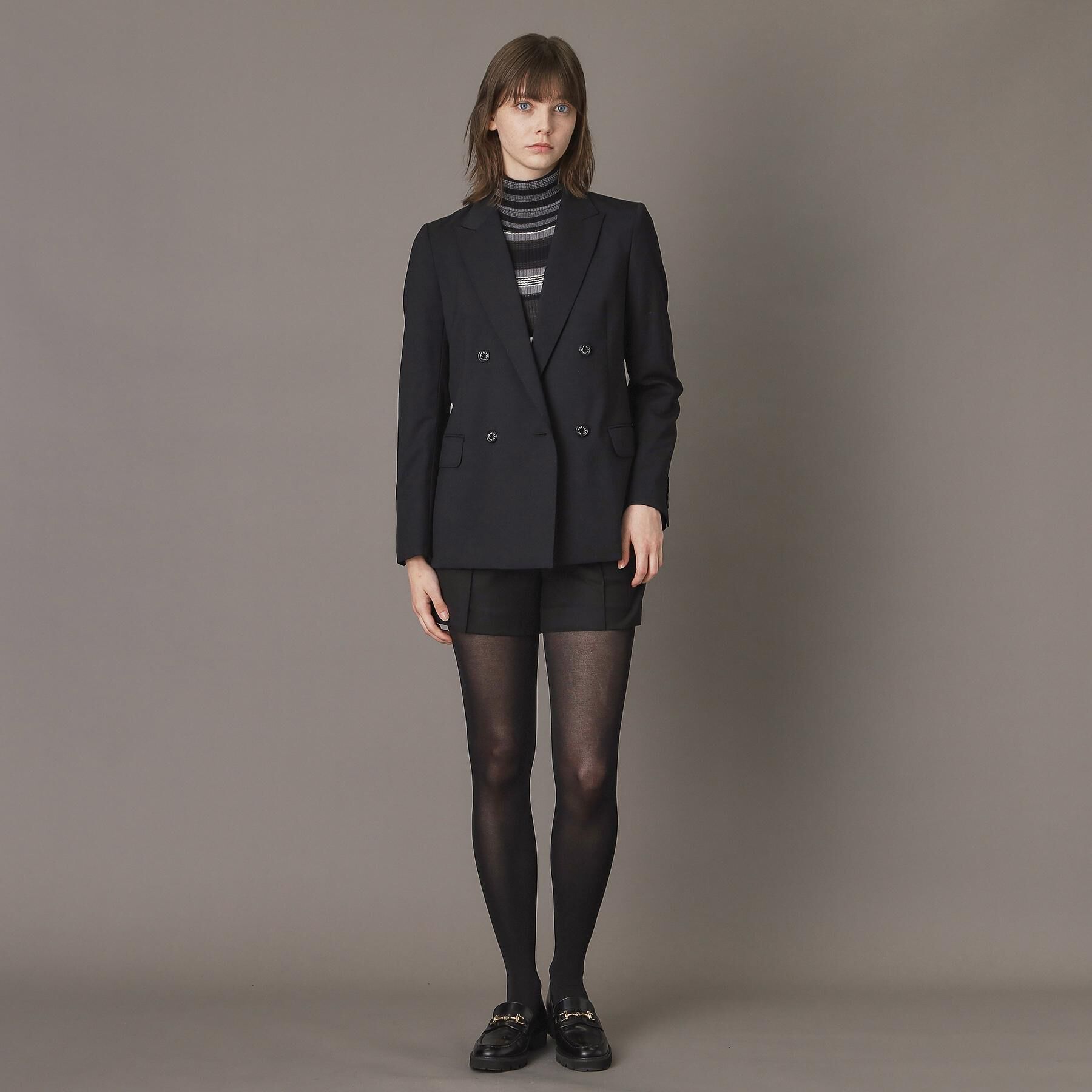 DRESSTERIOR「【セットアップ可/オンオフ】ブラックダブルジャケット」|テーラードジャケット|