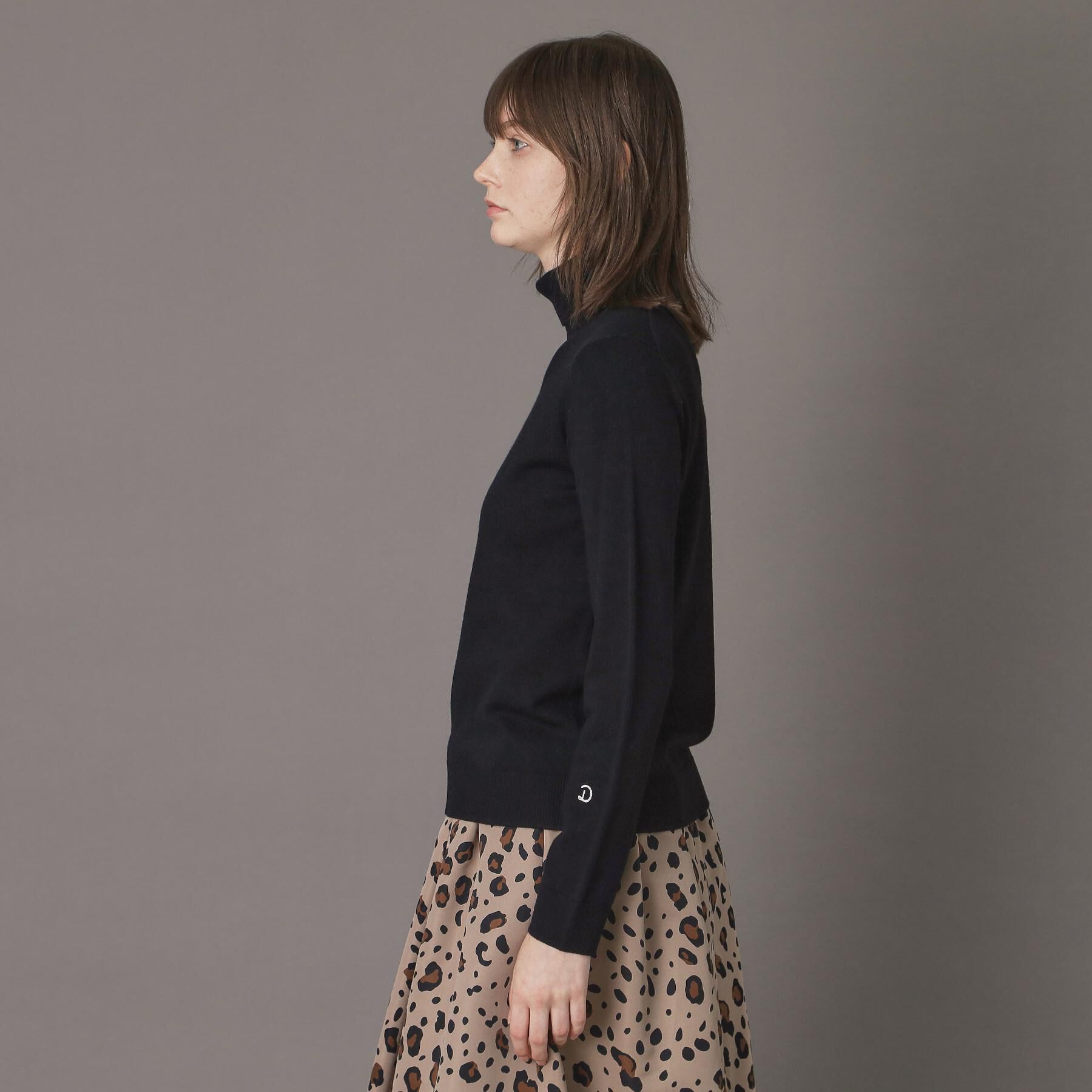 DRESSTERIOR「【CLASSY.12月号/otonaMUSE11月号掲載】ウールブレンド天竺タートルニット」|ニット・セーター|