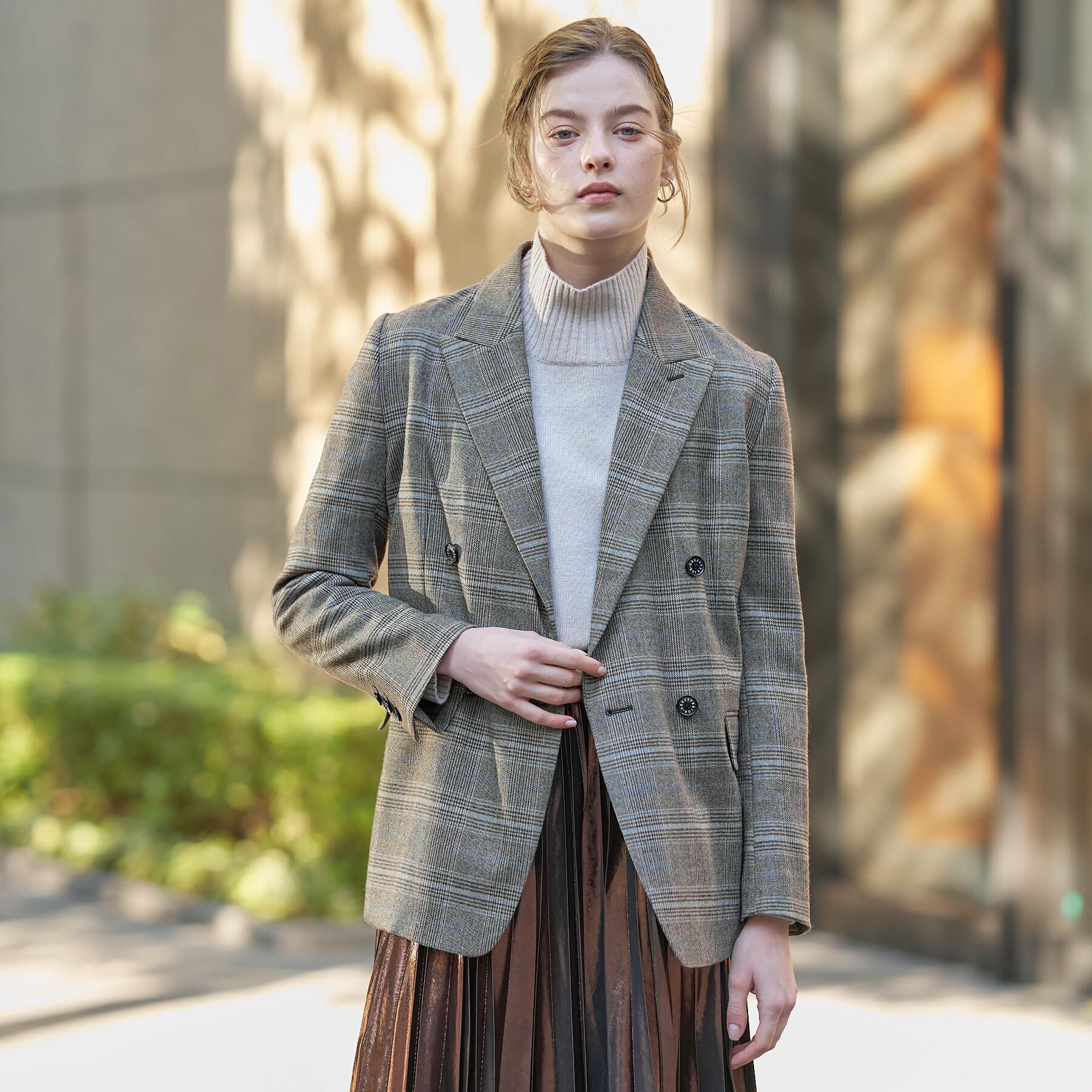 DRESSTERIOR「【otonaMUSE 11月号掲載】サキソニーグレンチェックジャケット」|テーラードジャケット|