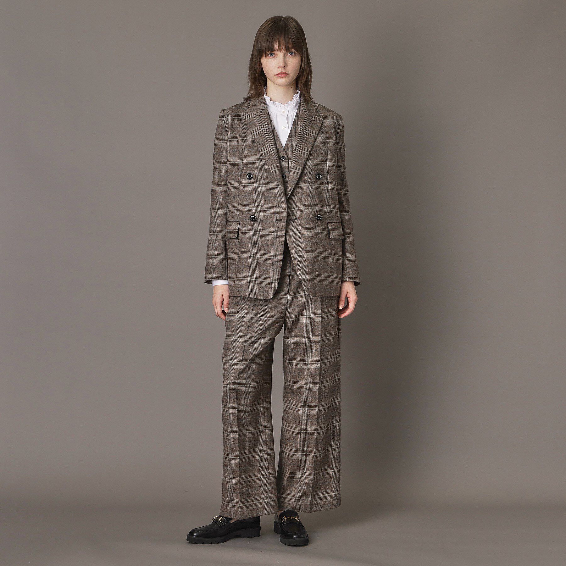 DRESSTERIOR「【otonaMUSE 11月号掲載】サキソニーグレンチェックジャケット」|テーラードジャケット|