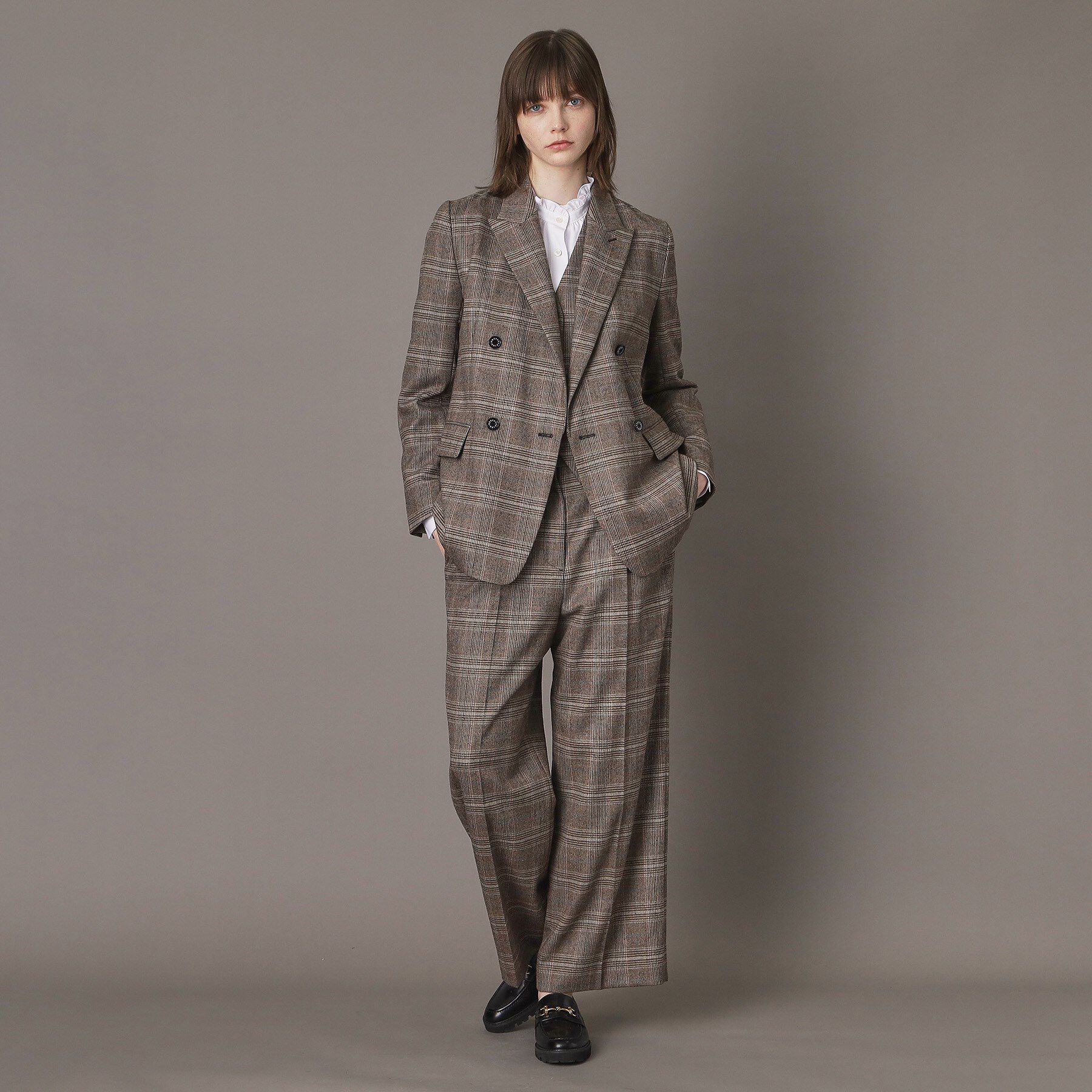 DRESSTERIOR「【otonaMUSE 11月号掲載】サキソニーグレンチェックジャケット」|テーラードジャケット|