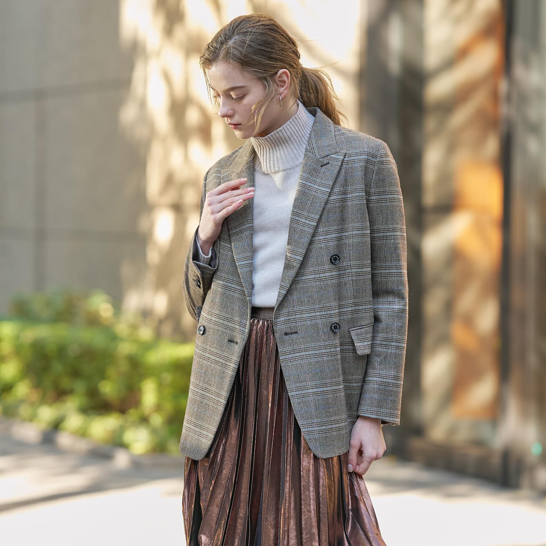 DRESSTERIOR「【otonaMUSE 11月号掲載】サキソニーグレンチェックジャケット」|テーラードジャケット|