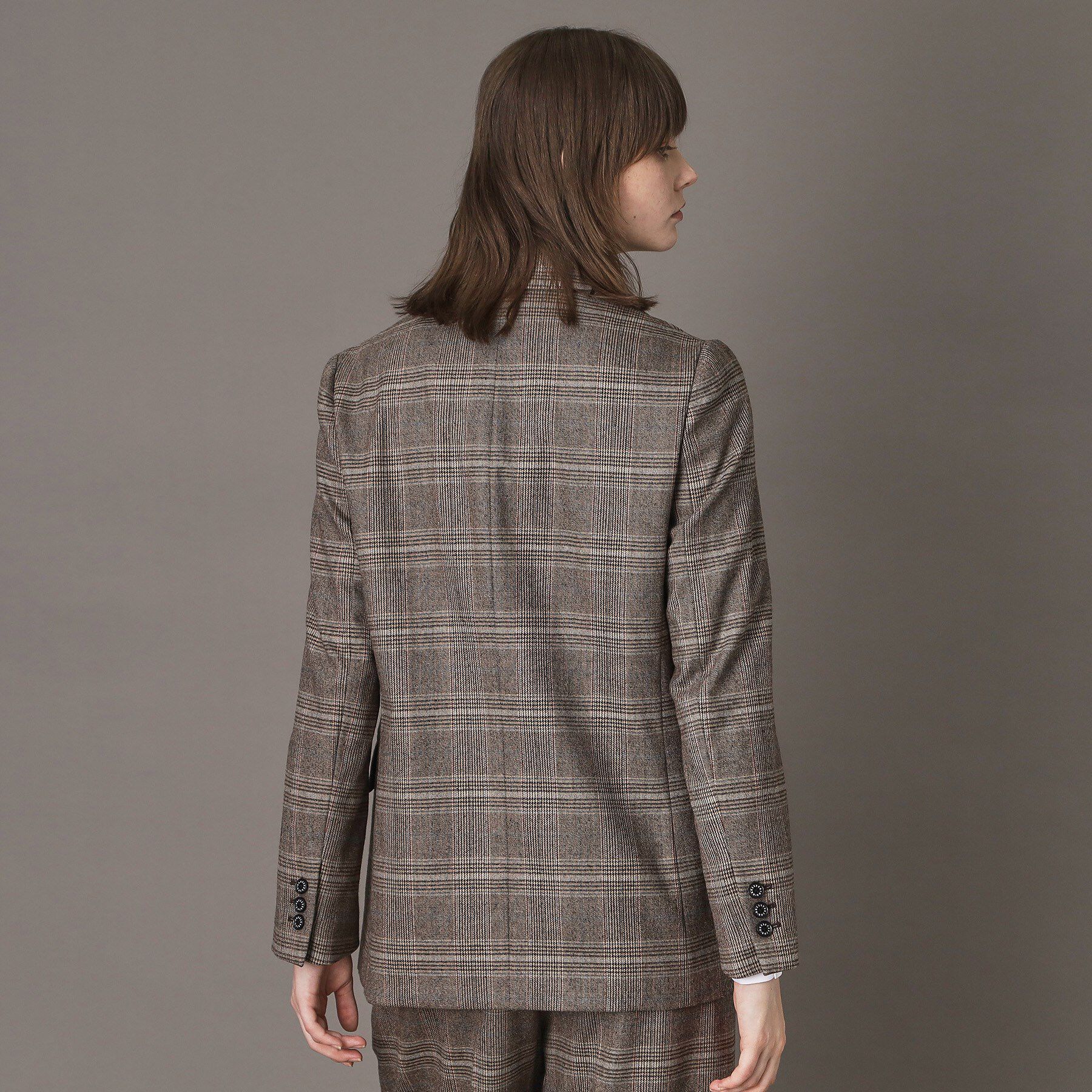 DRESSTERIOR「【otonaMUSE 11月号掲載】サキソニーグレンチェックジャケット」|テーラードジャケット|