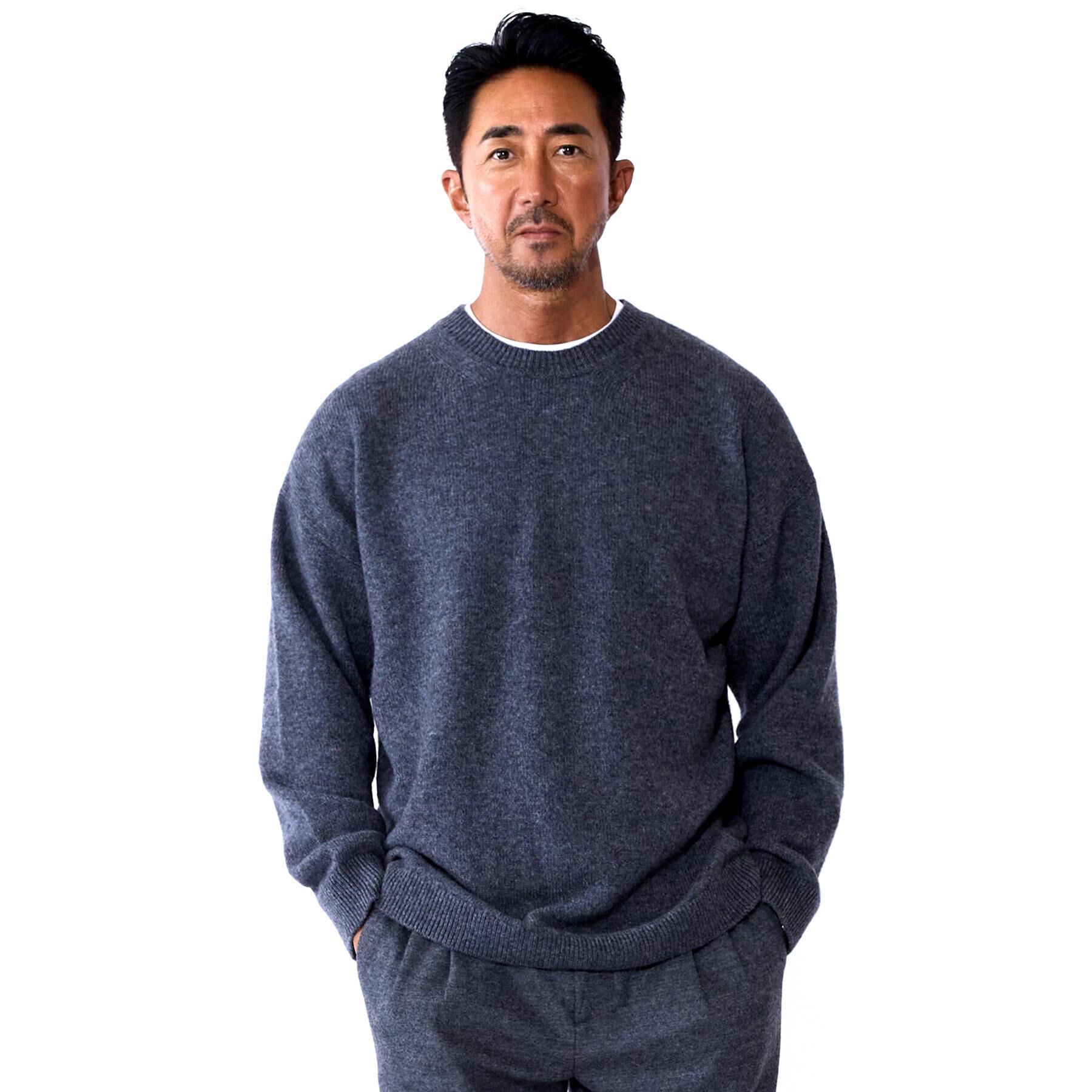 DRESSTERIOR「【干場義雅&times;DRESSTERIOR】ウールカシミヤニット」|ニット・セーター|チャコールグレー(0