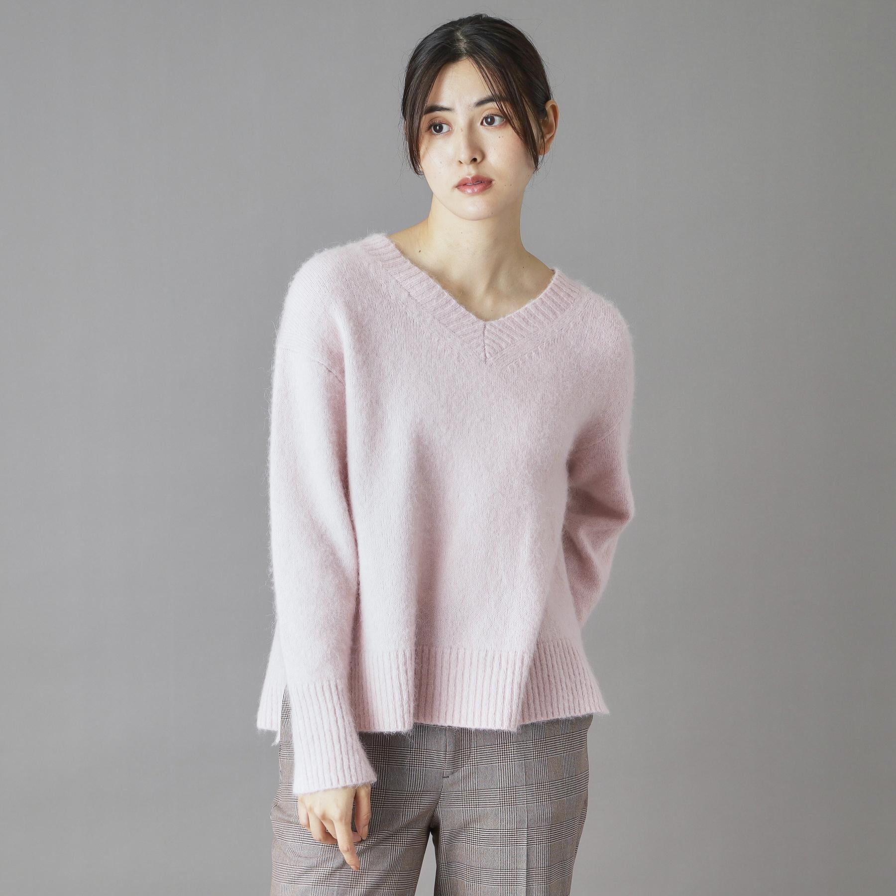 DRESSTERIOR「【CLASSY.12月号掲載】アルパカブレンドVネックニット」|ニット・セーター|
