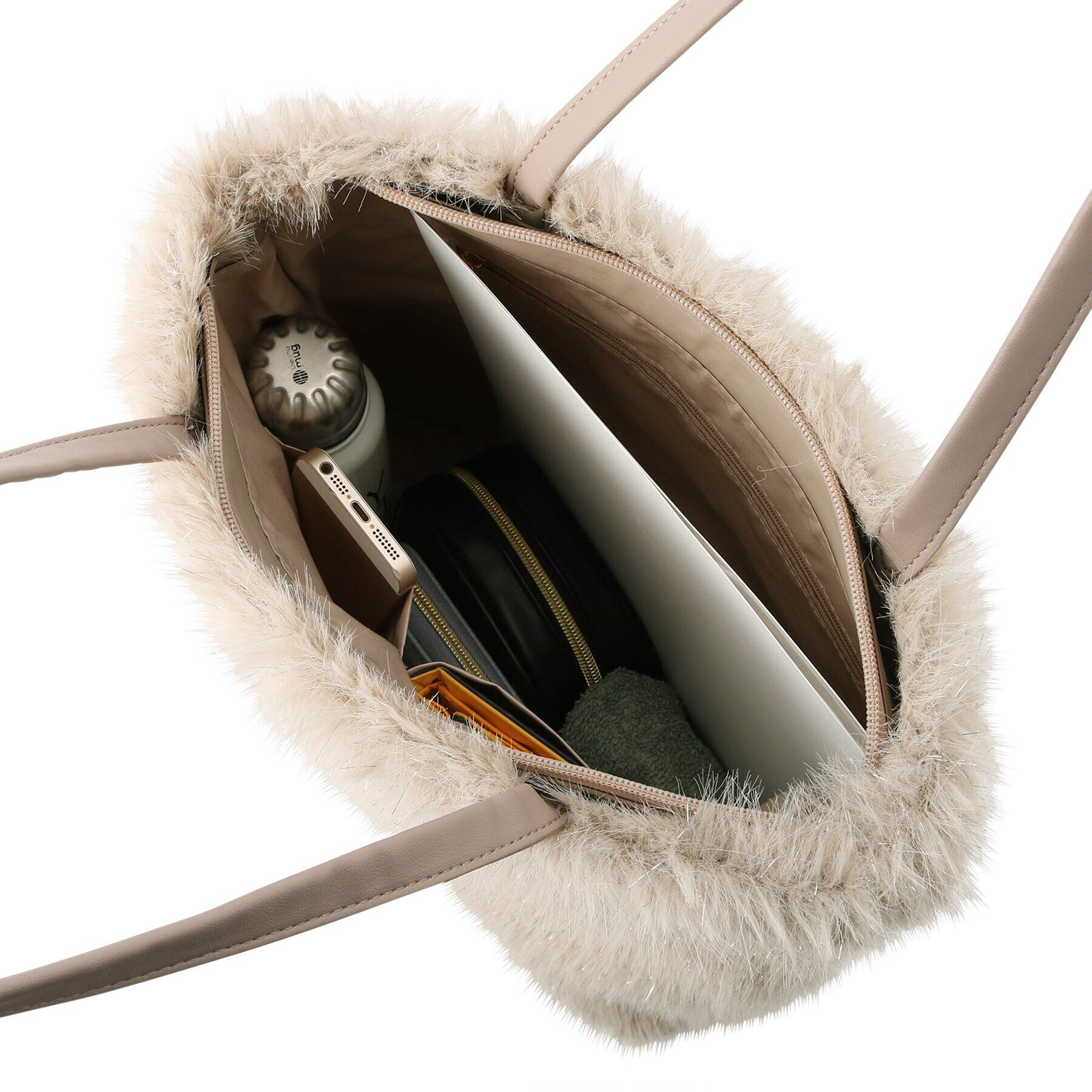 grove「ラメロングエコファートート」|トートバッグ|