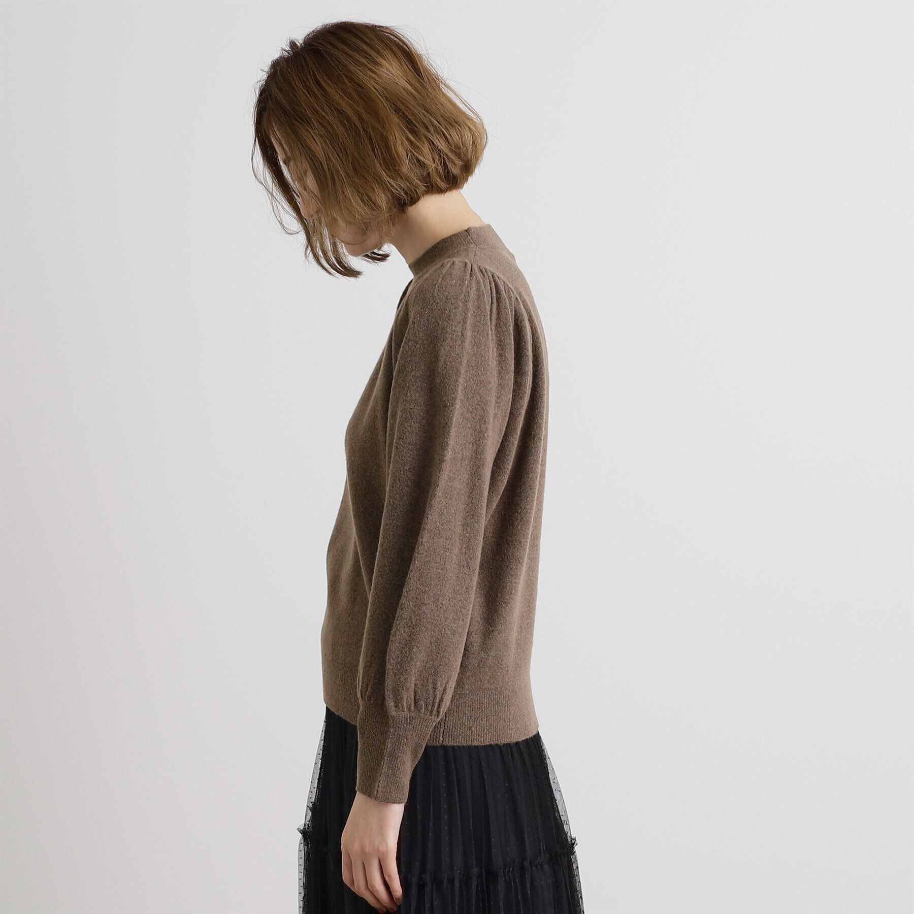grove「ウールブレンドボリュームスリーブニット」|ニット・セーター|