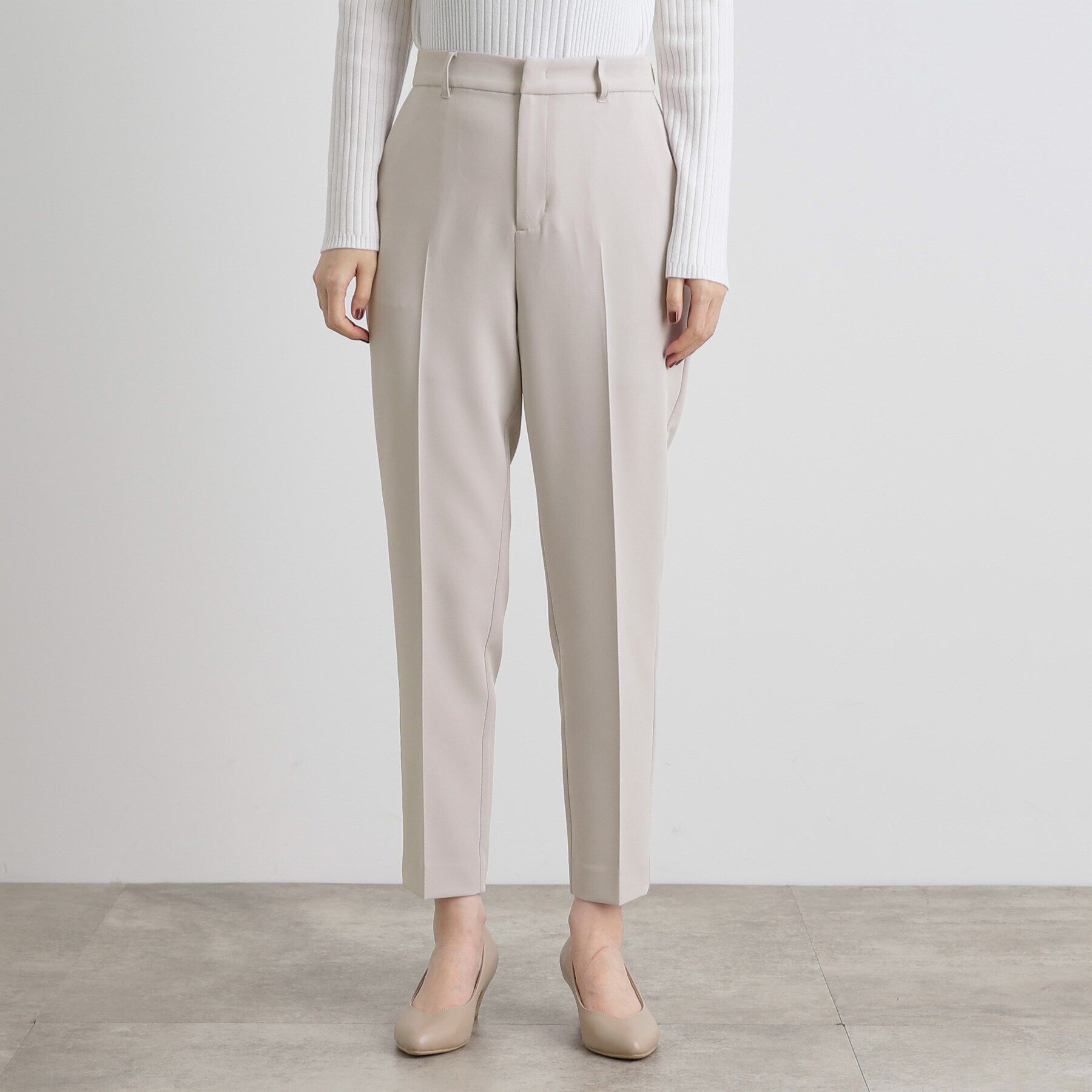 grove「しなやかストレッチ イージーケアテーパードパンツ」|その他|