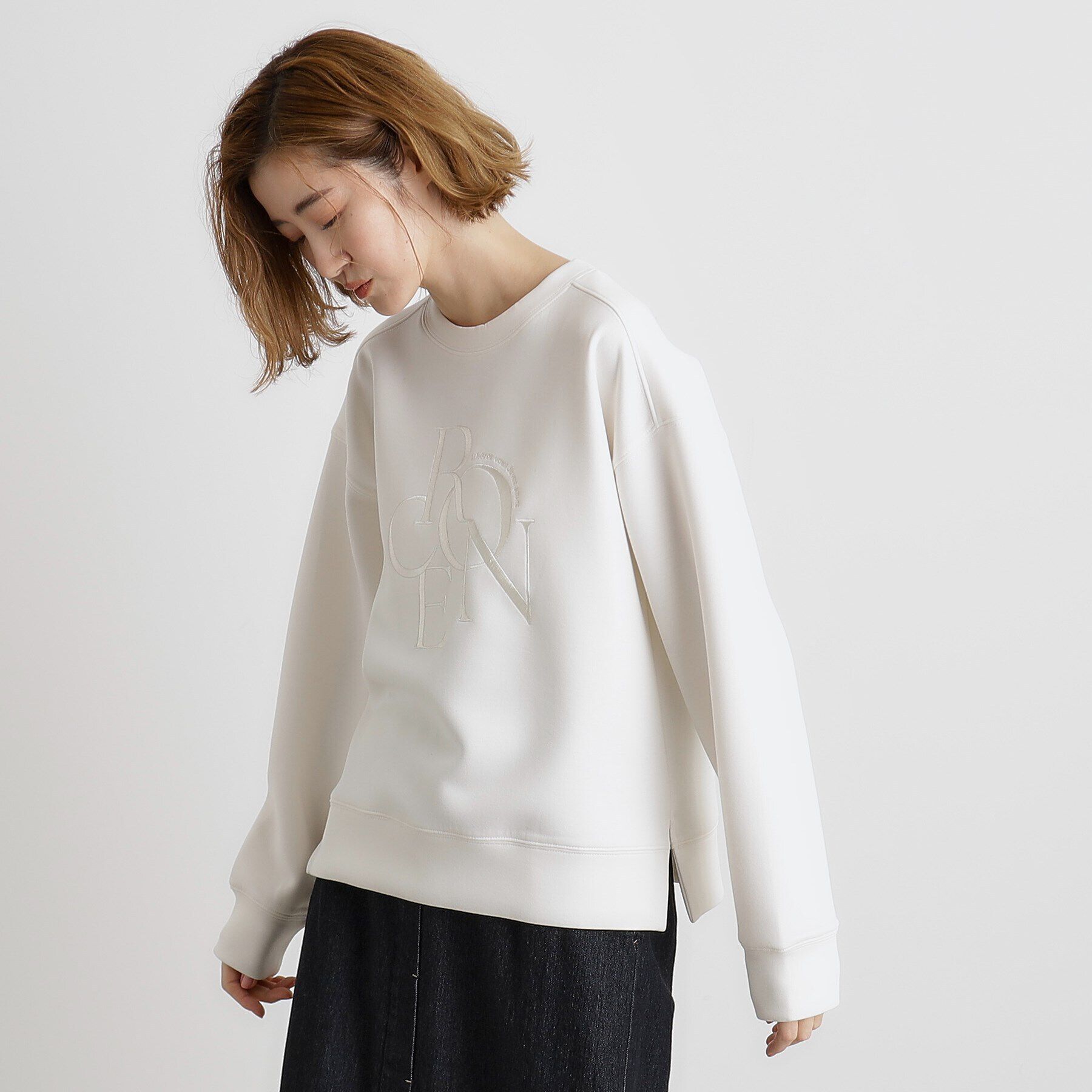 grove「サークルロゴ刺繍ダンボールスエット」|パーカー|