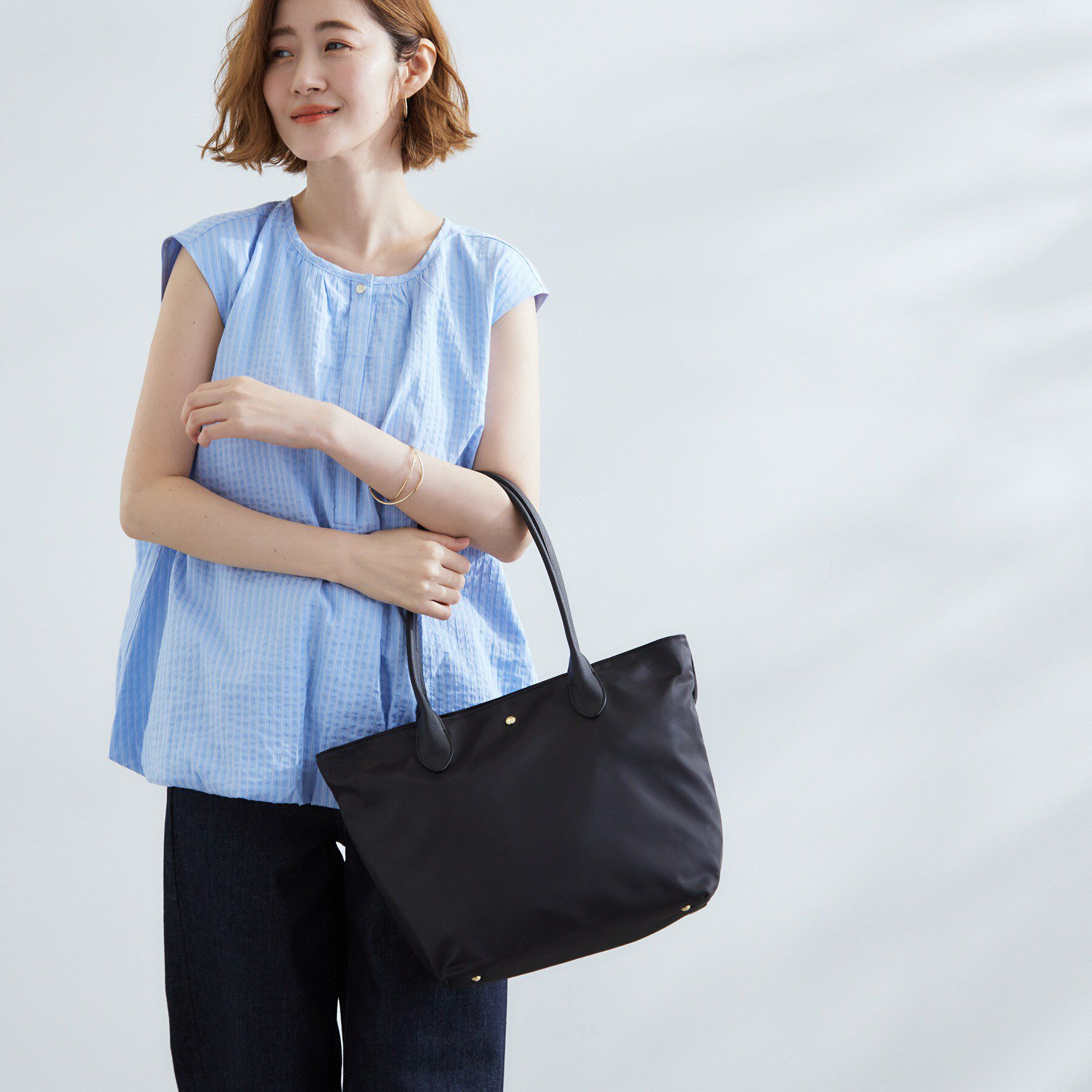 grove「【撥水・軽量】シンプルキャリーオントート」|トートバッグ|